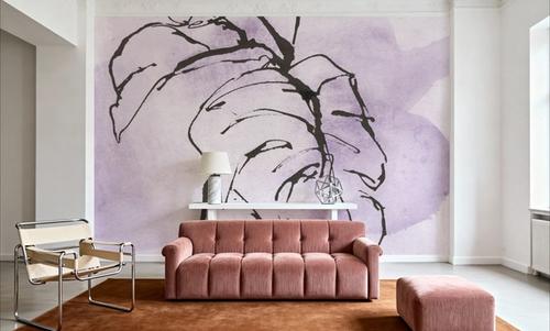 Midnight Plum Leaf I