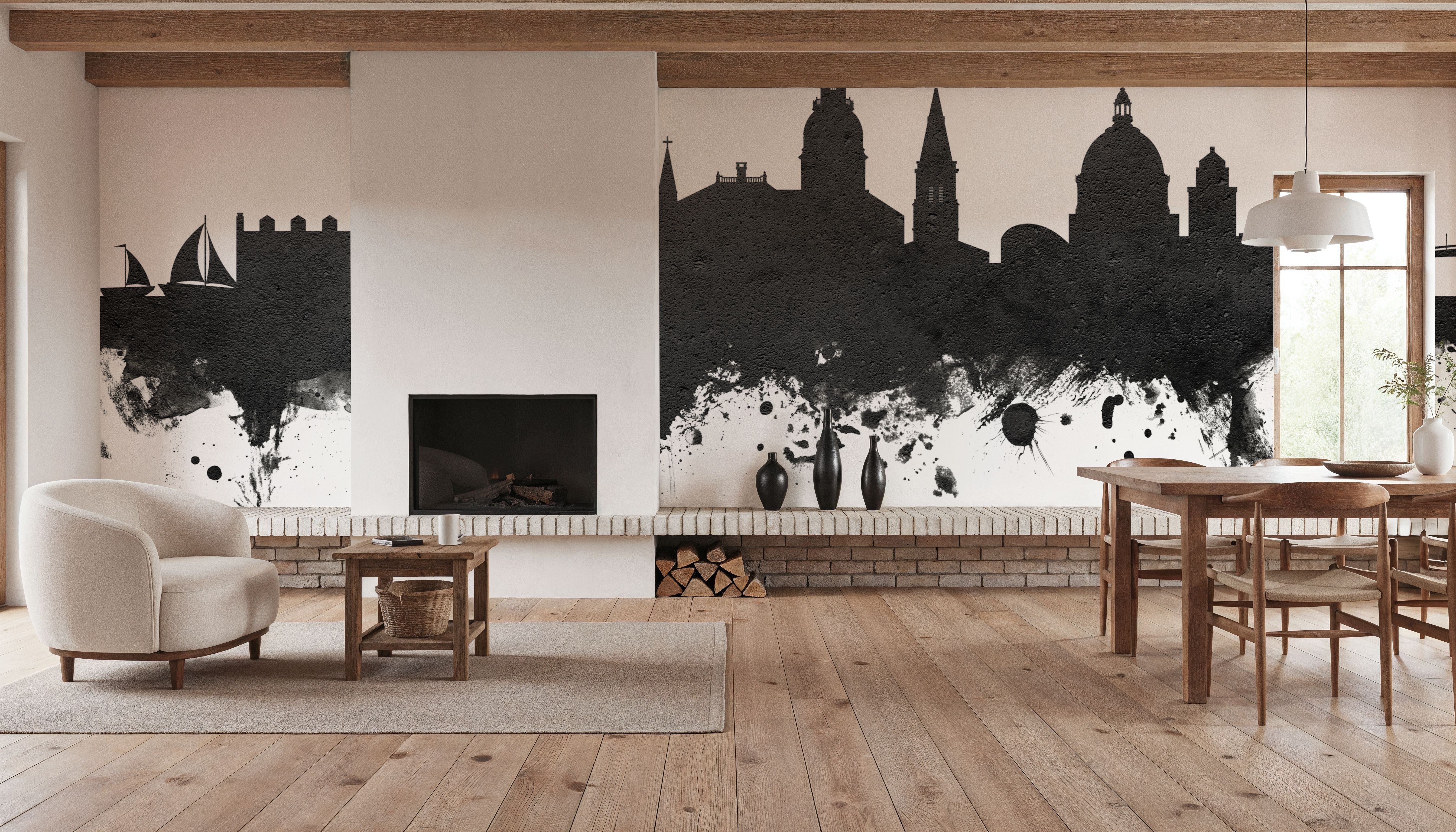 Annapolis Maryland Skyline Black & White