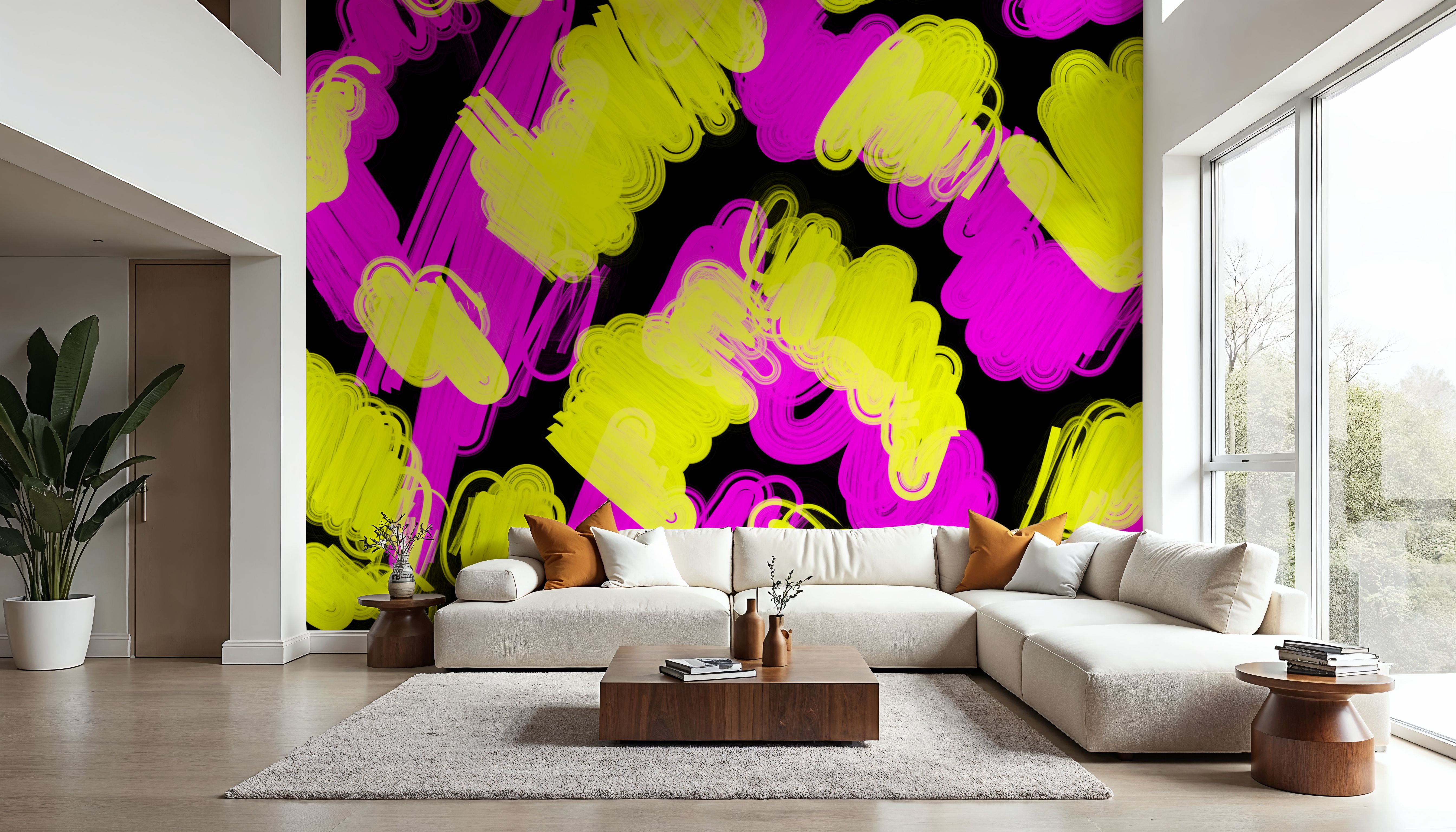 Rave Lights, Papier peint