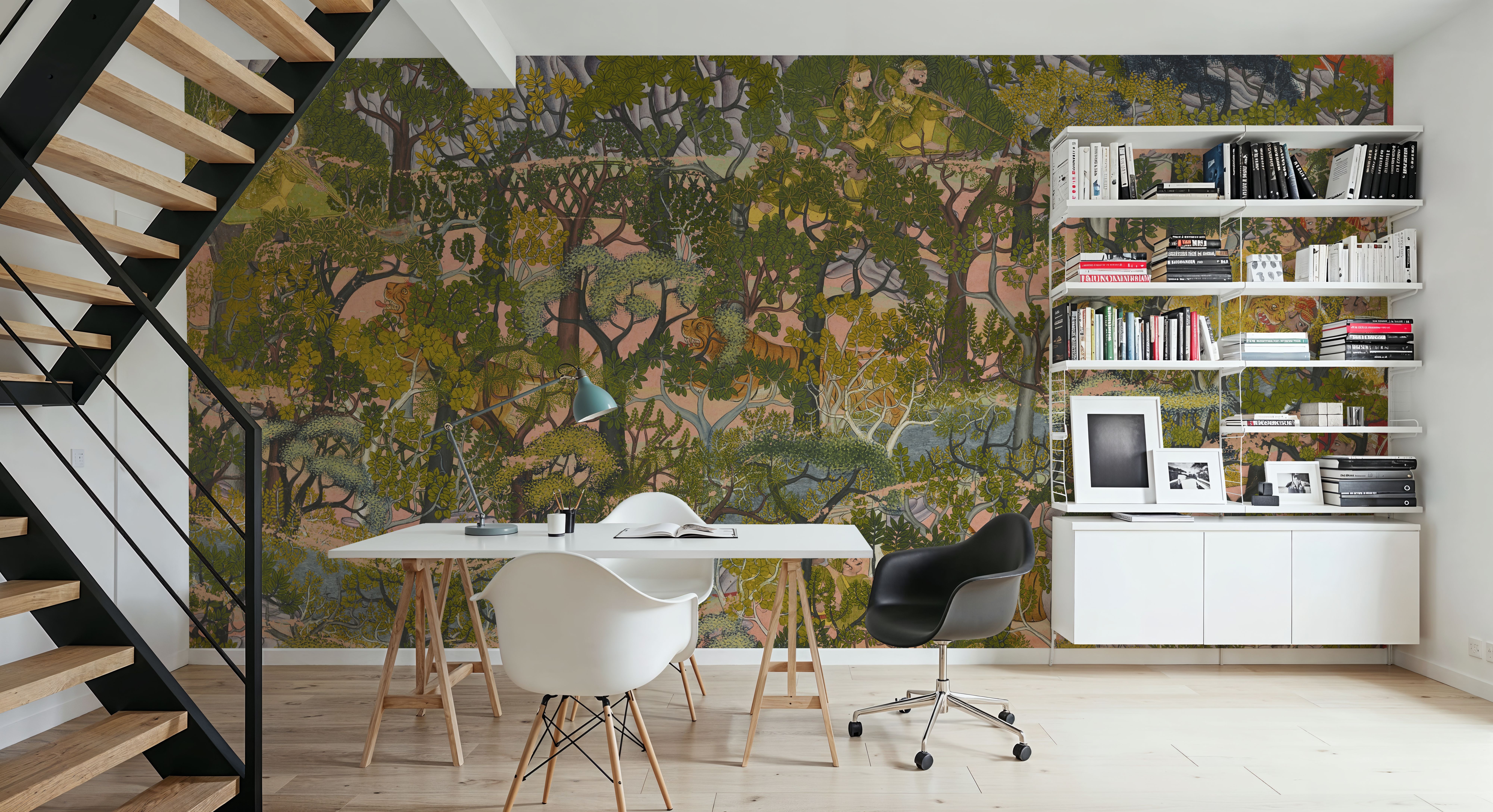 Maharao Umed Singh Hunting, Behang