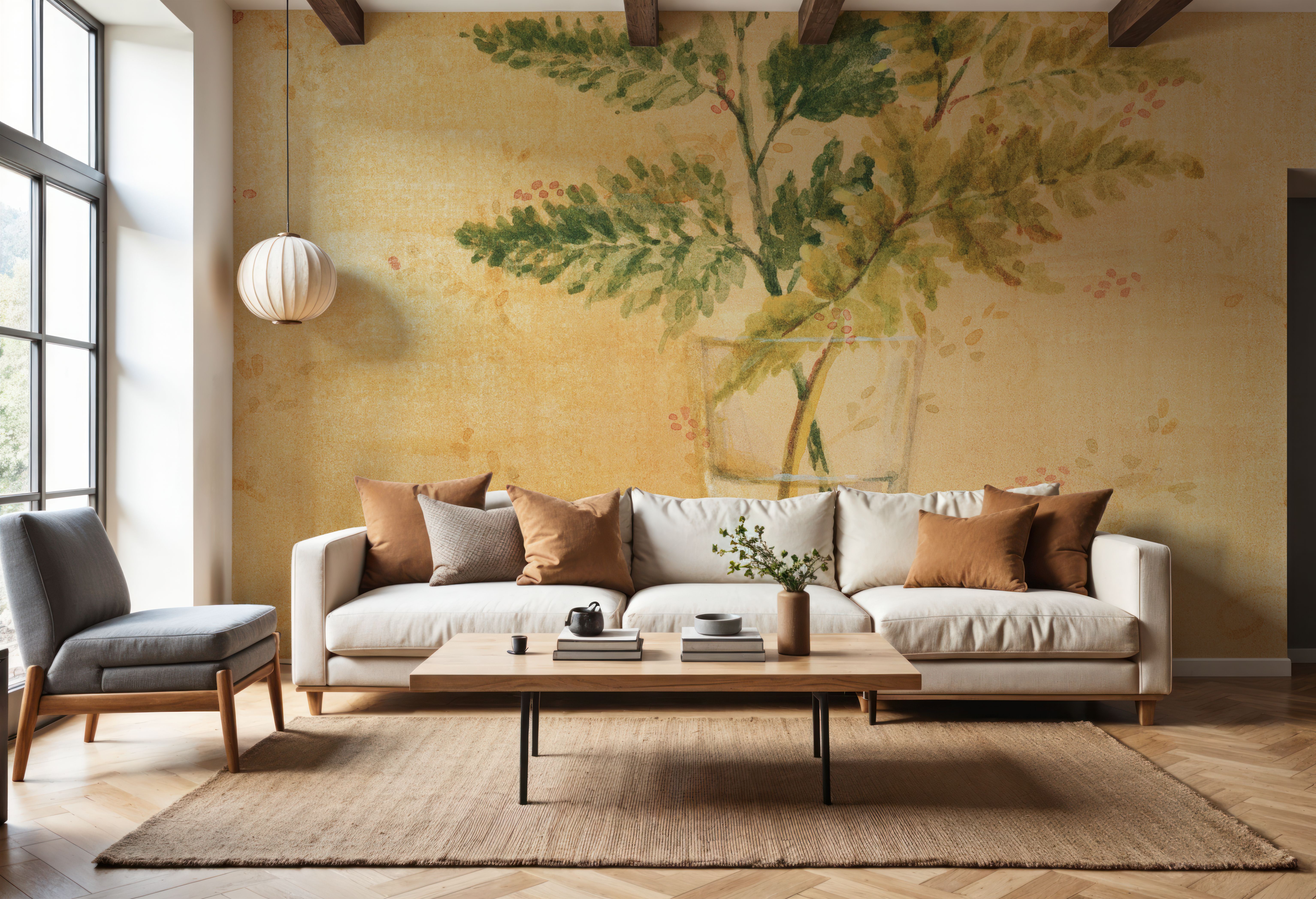 Ferns in Glass Vase I