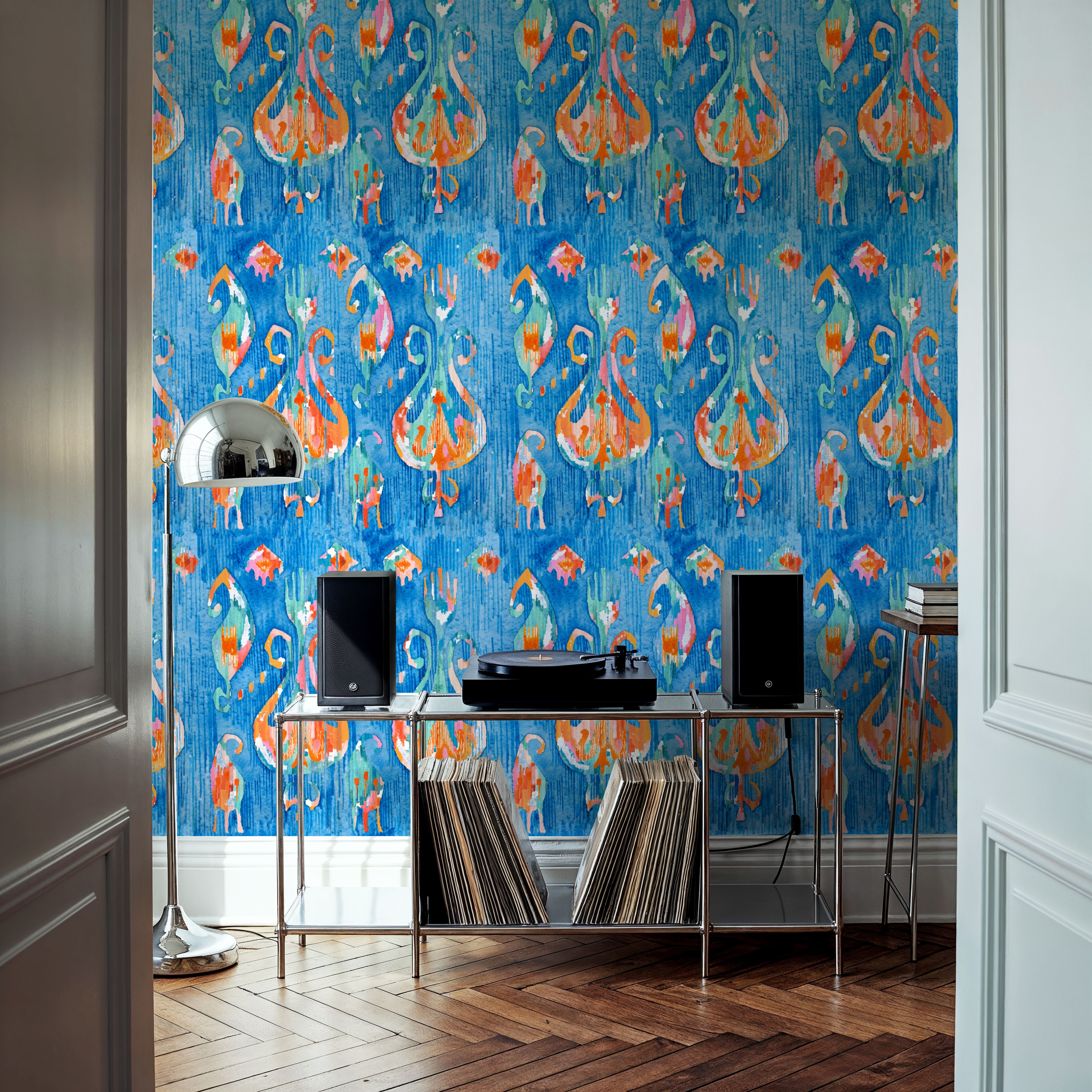 Electric Blue Ikat