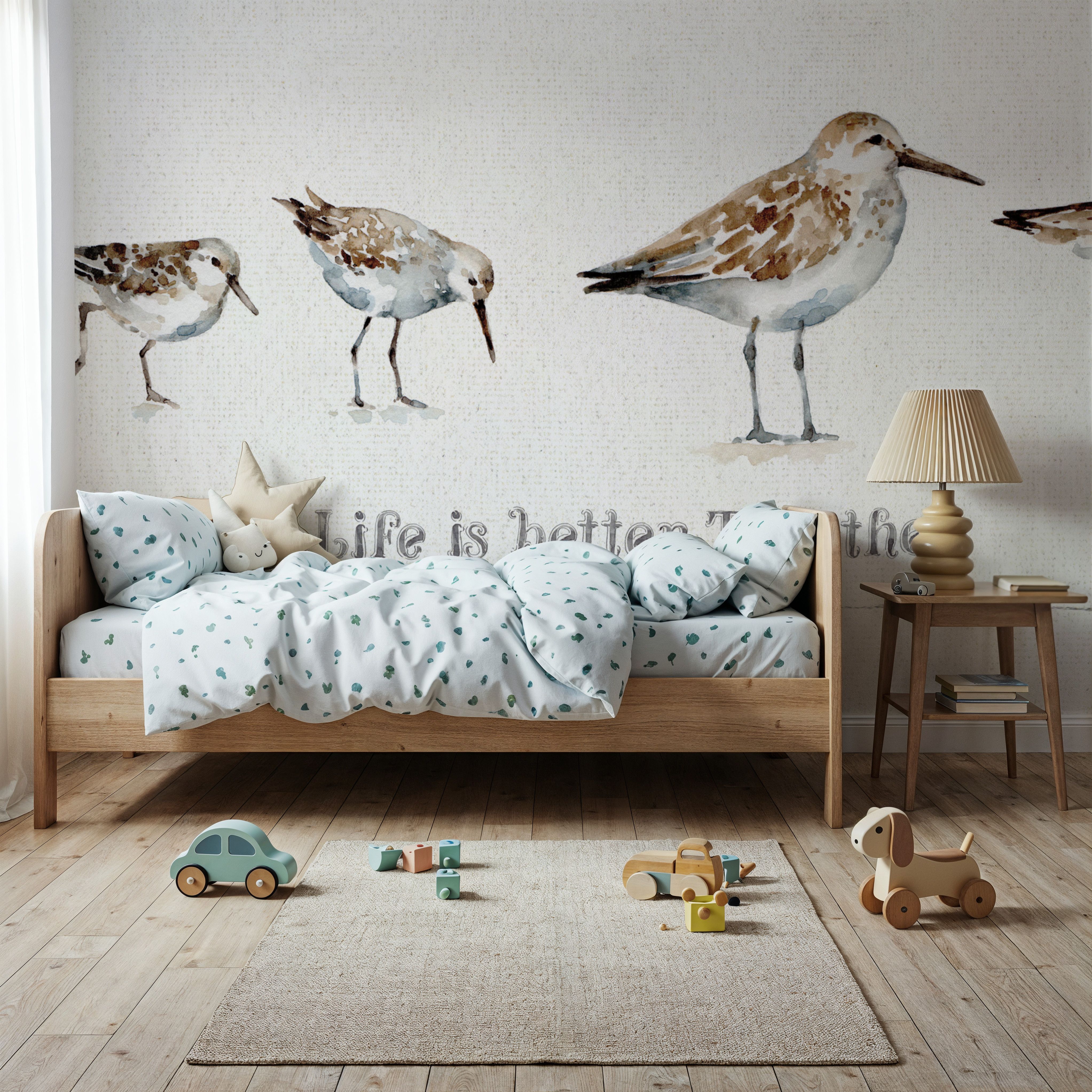 Pebbles and Sandpipers I