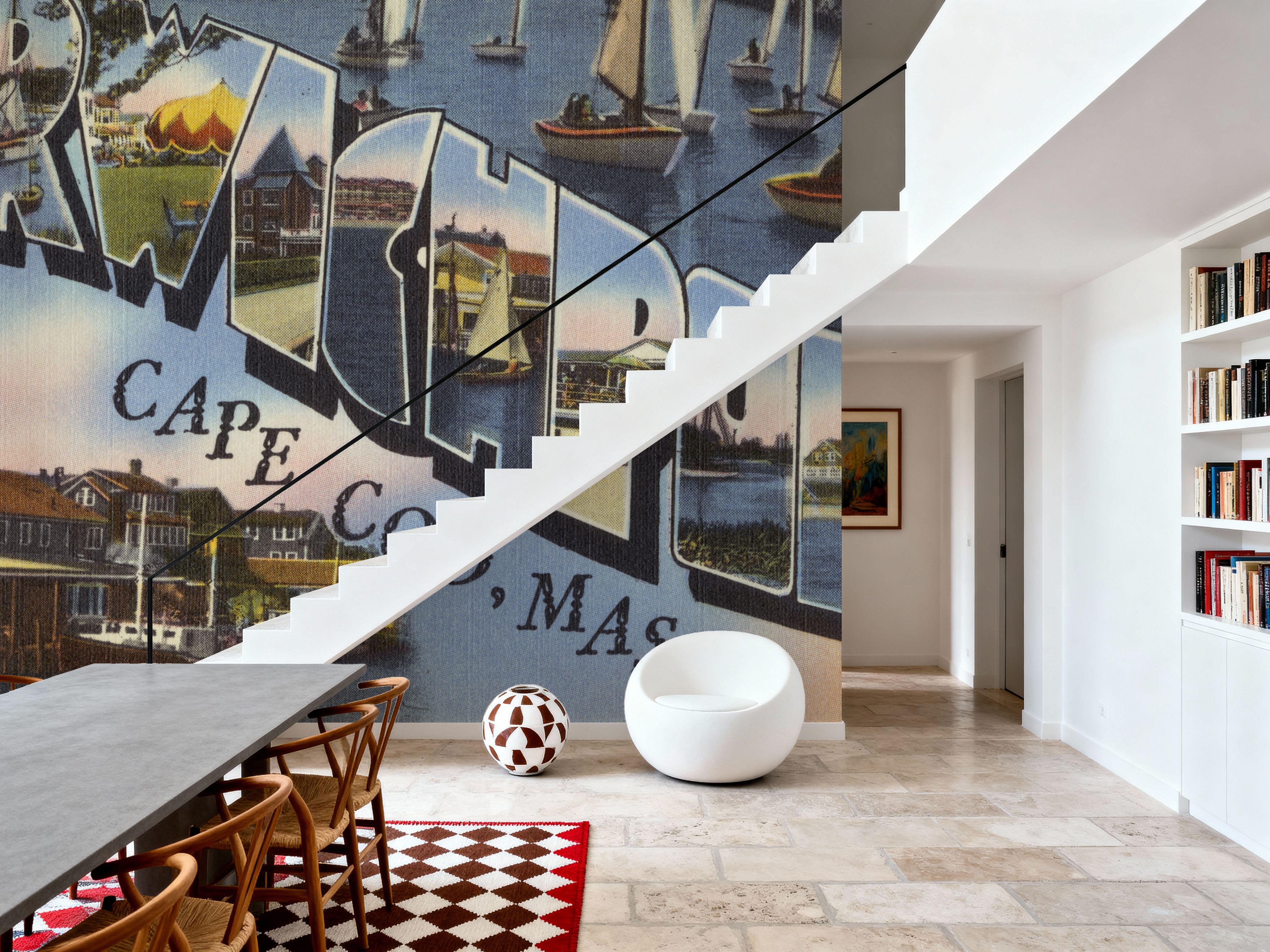 Greetings from Harwichport - Screenprint Postcard