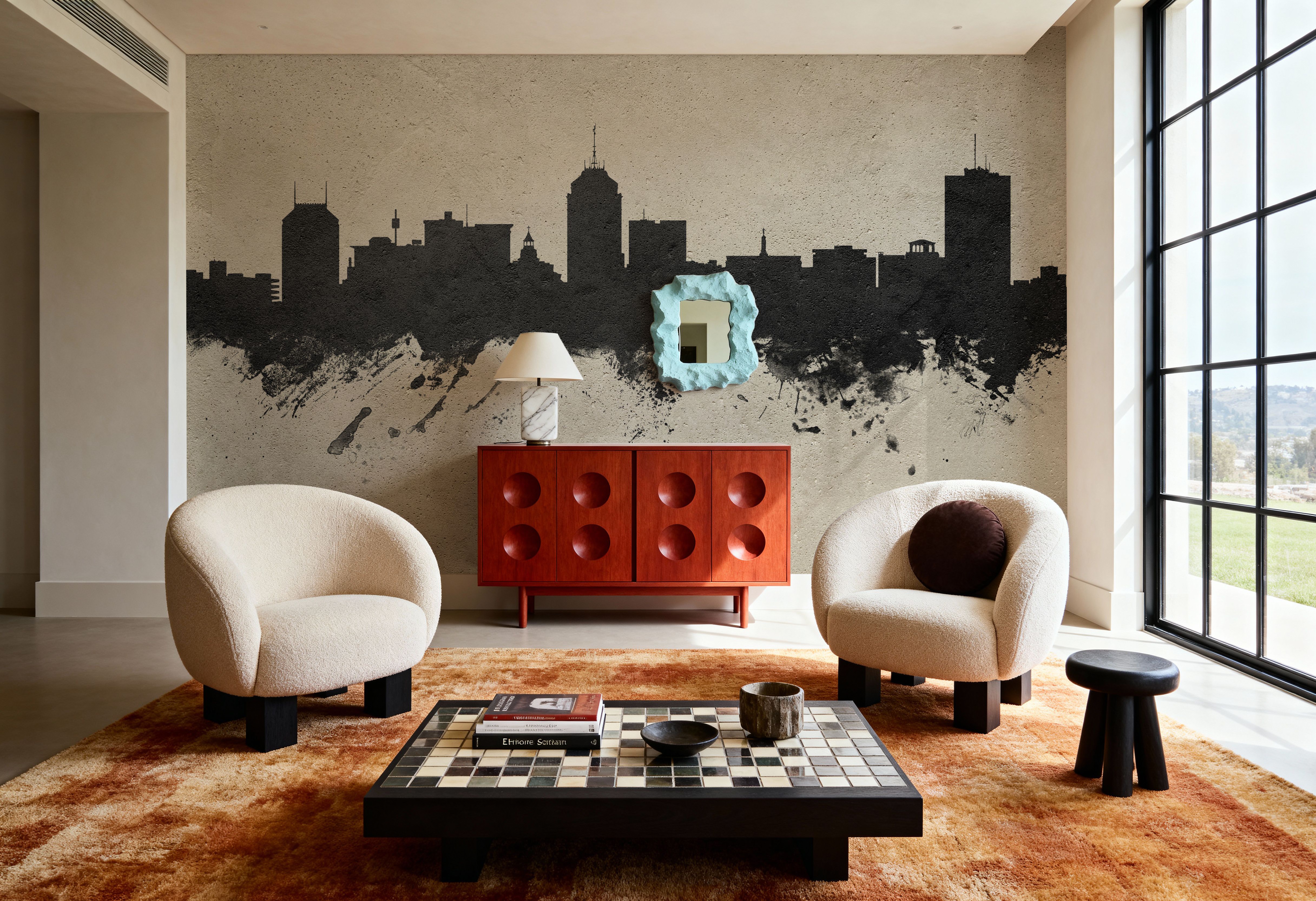 Fresno California Skyline Concrete