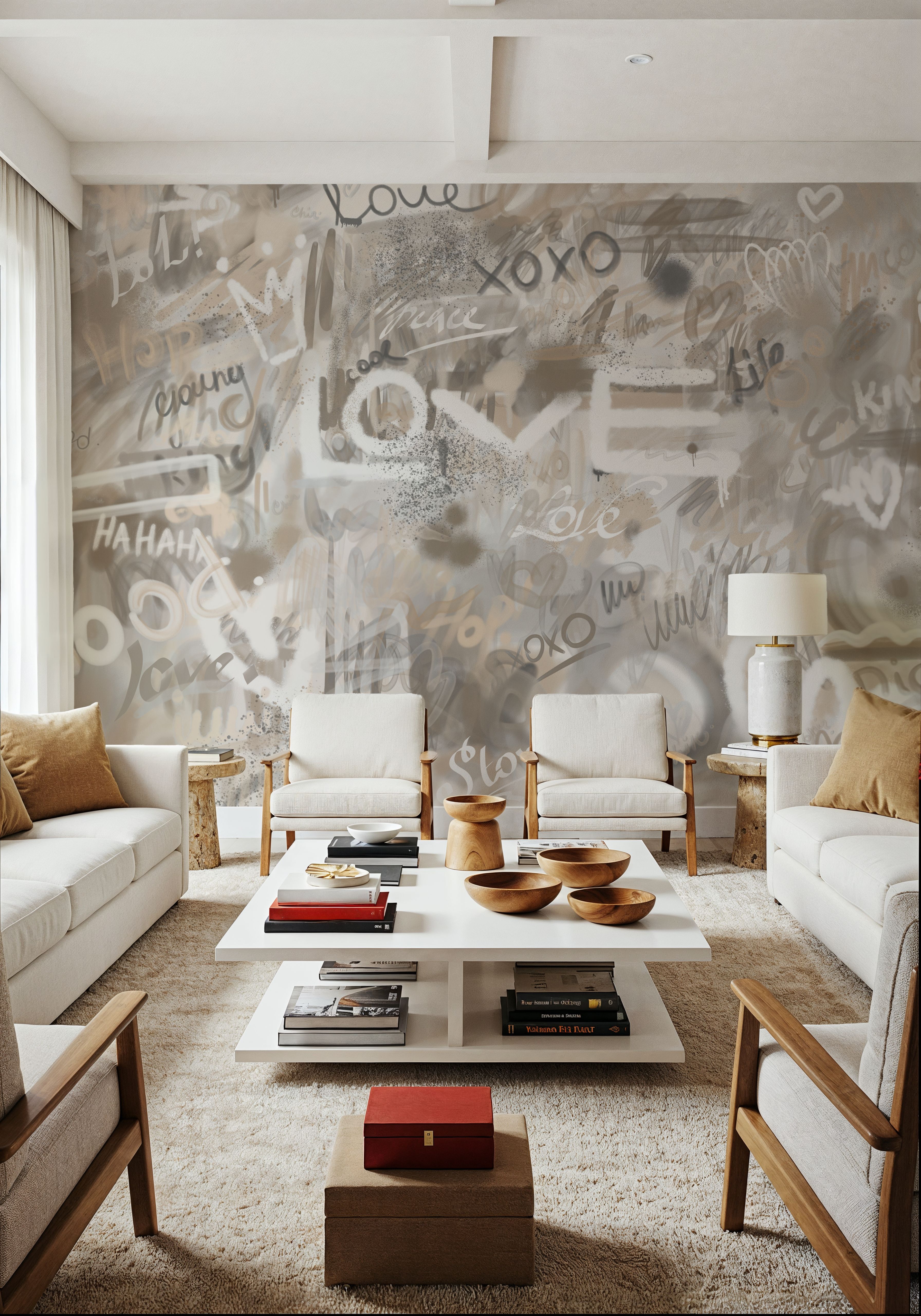 Graffiti Love, Beige