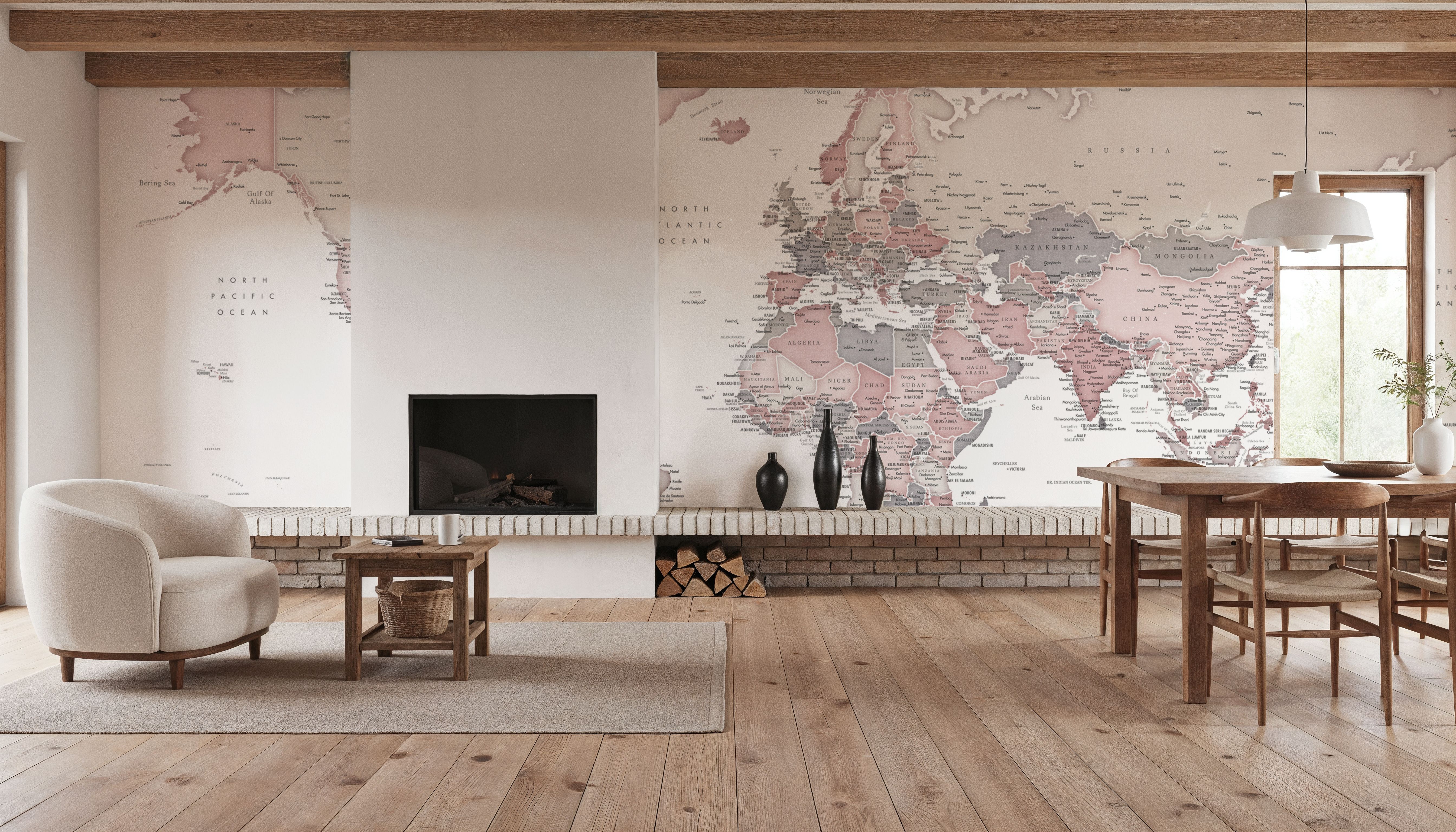 World Map Cities - Betsy