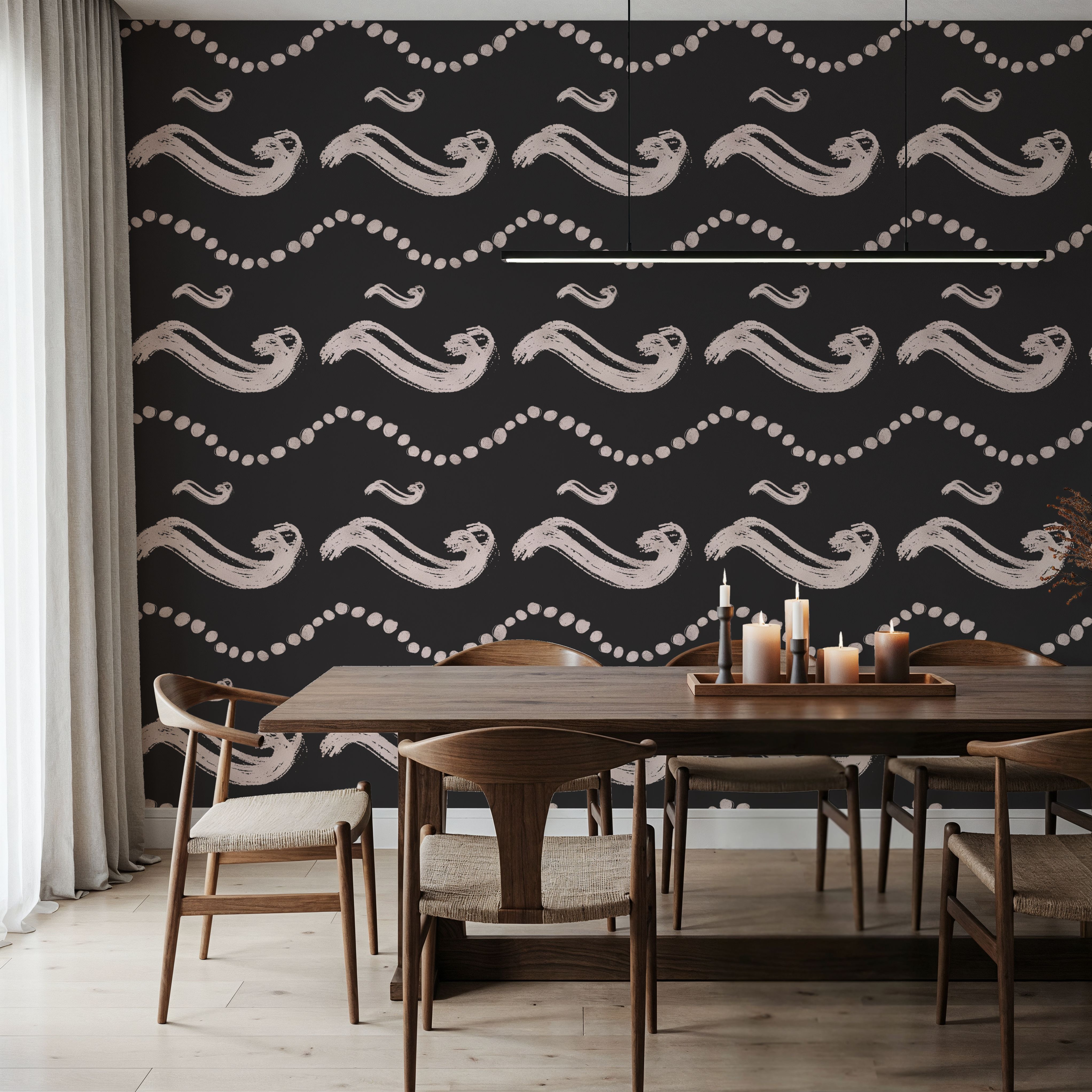 Diving For Pearls, Behang