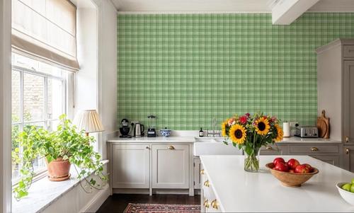 Stripy Gingham, Grass