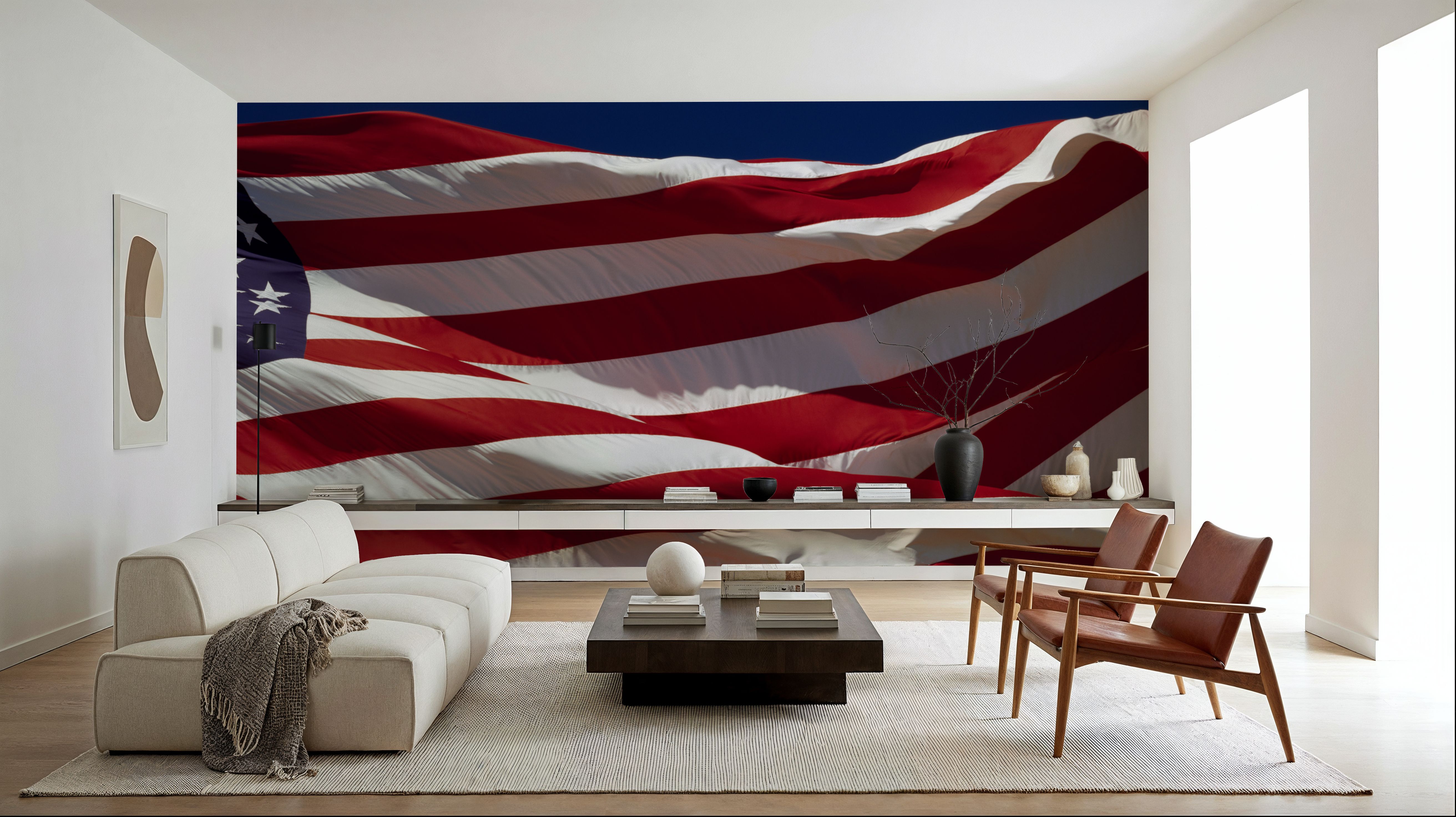 Close American Flag, Wallpaper