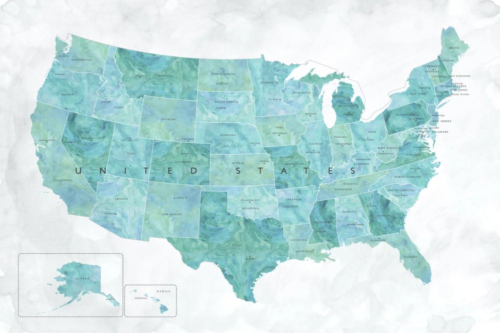 US State Map - Lia Wash