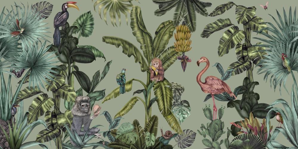 Monkeys With Birds, Pistachio