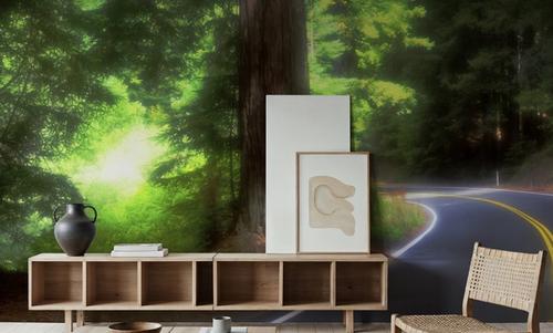 Sunlit Forest Path
