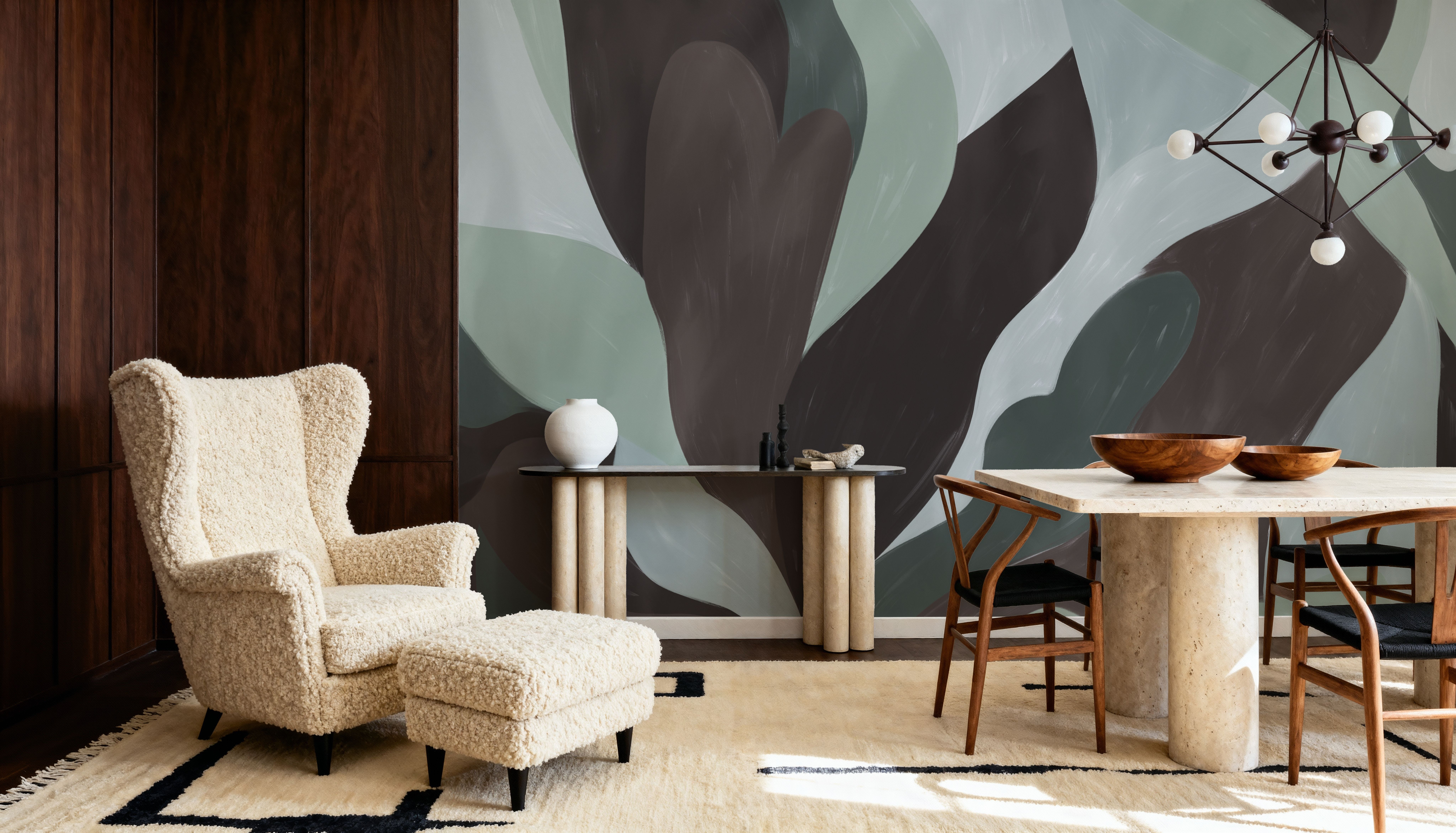 Dynamic Fields, Sky & Brown, Papier peint