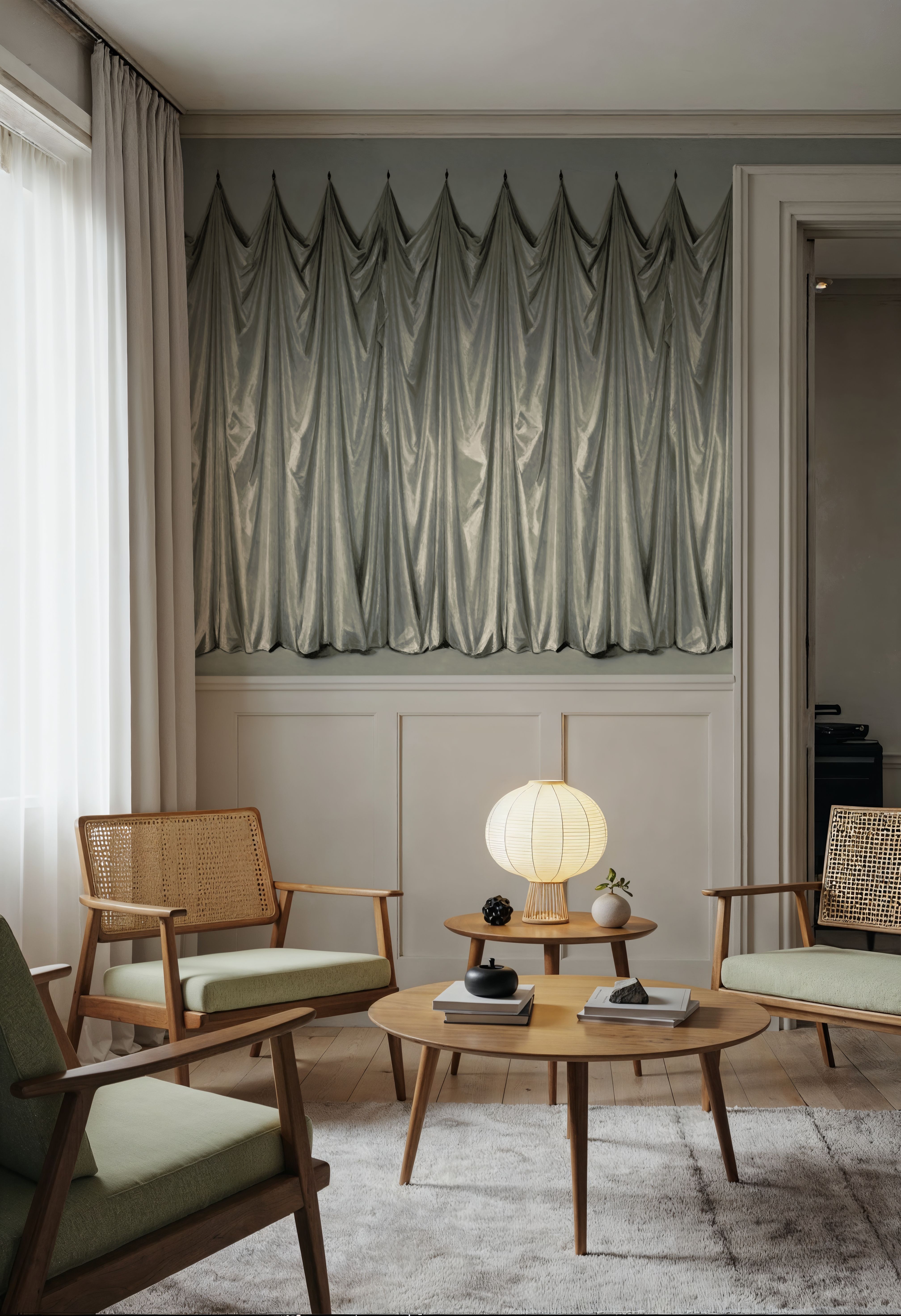 Medici Drapes, Sage