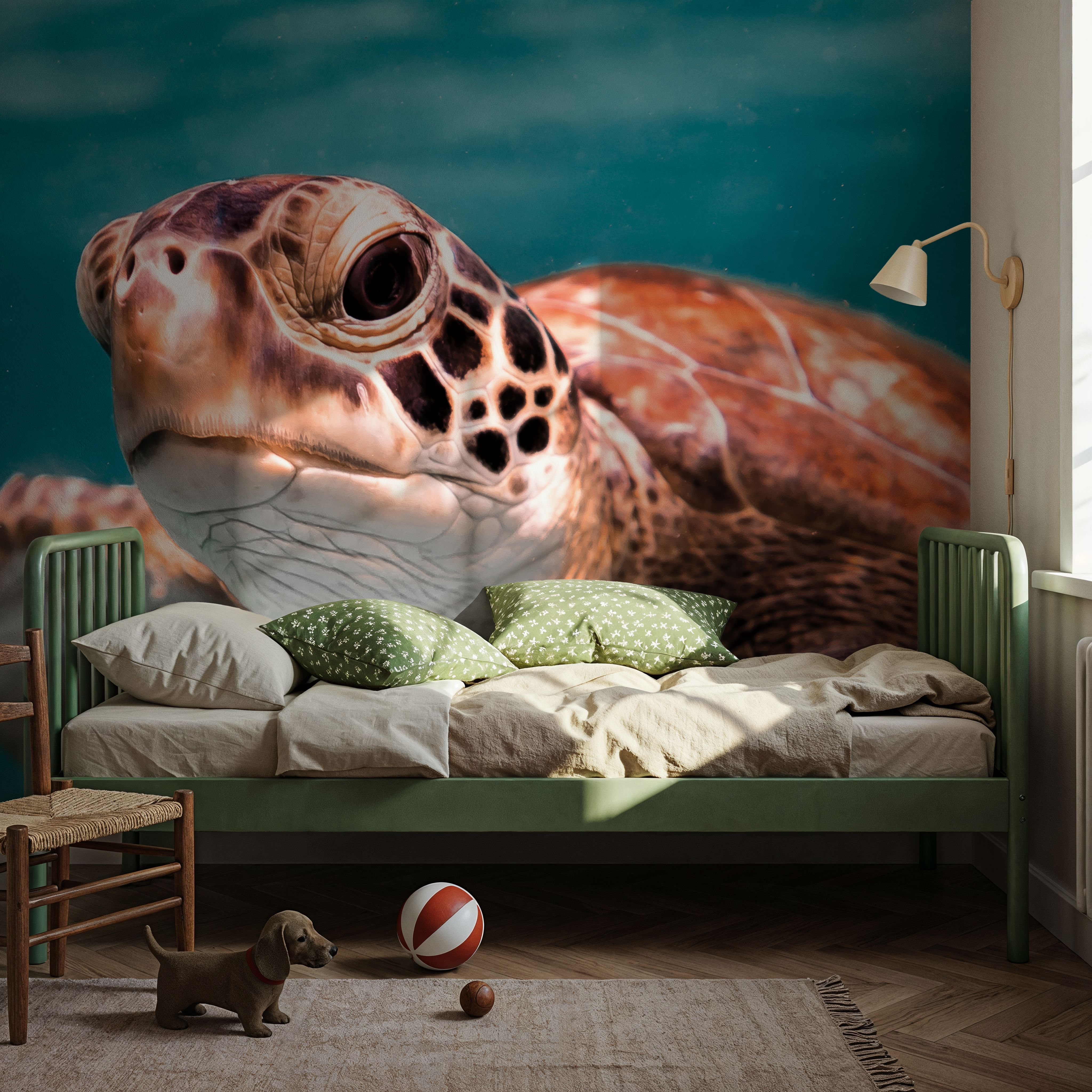 Wall Mural - Close Up - Oceans & Seascapes Animals mural wallpaper - Kids' Room - Wallism US - Premium, Textured or Peel & Stick