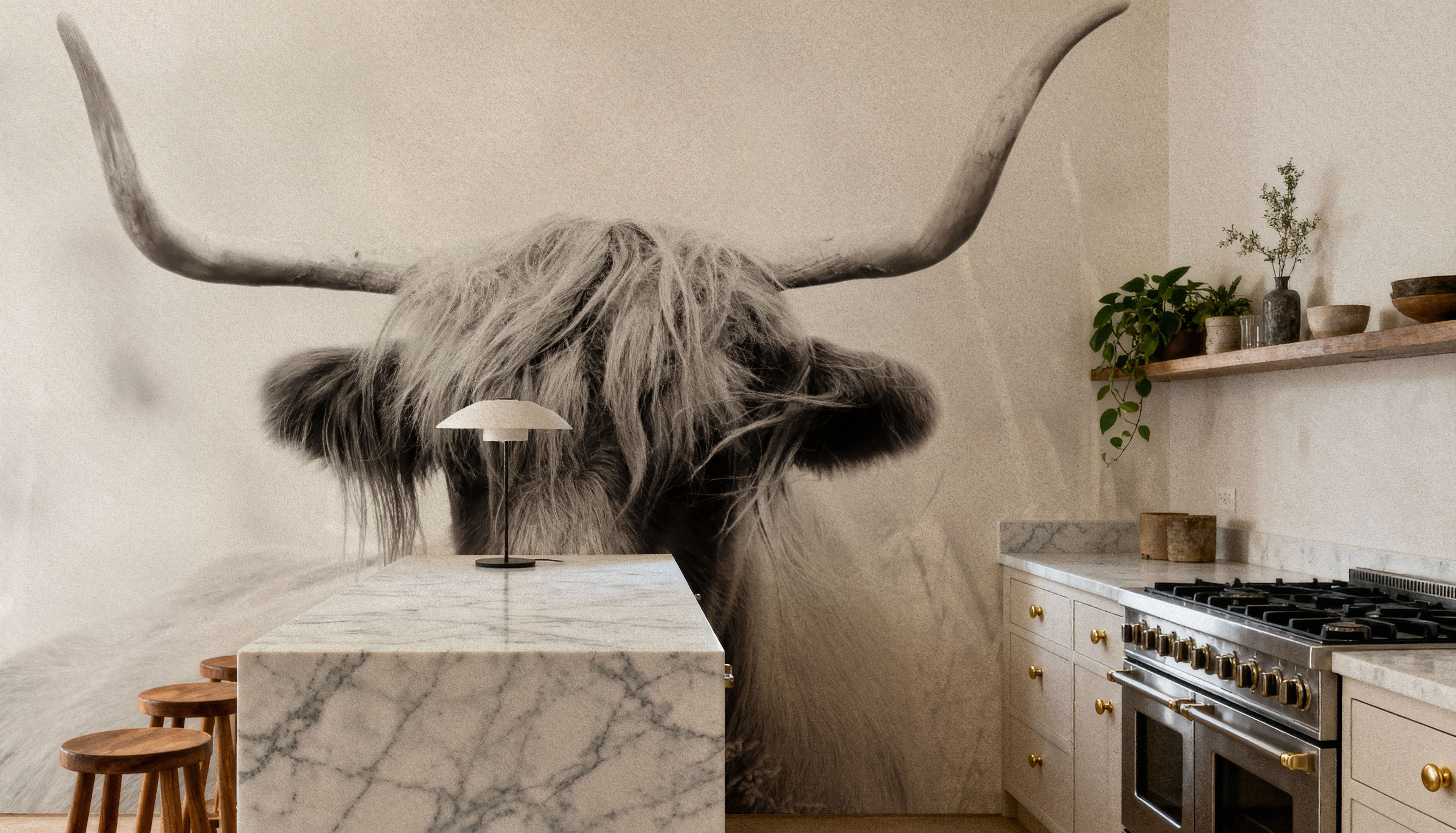 Highland Meadow Portrait BW