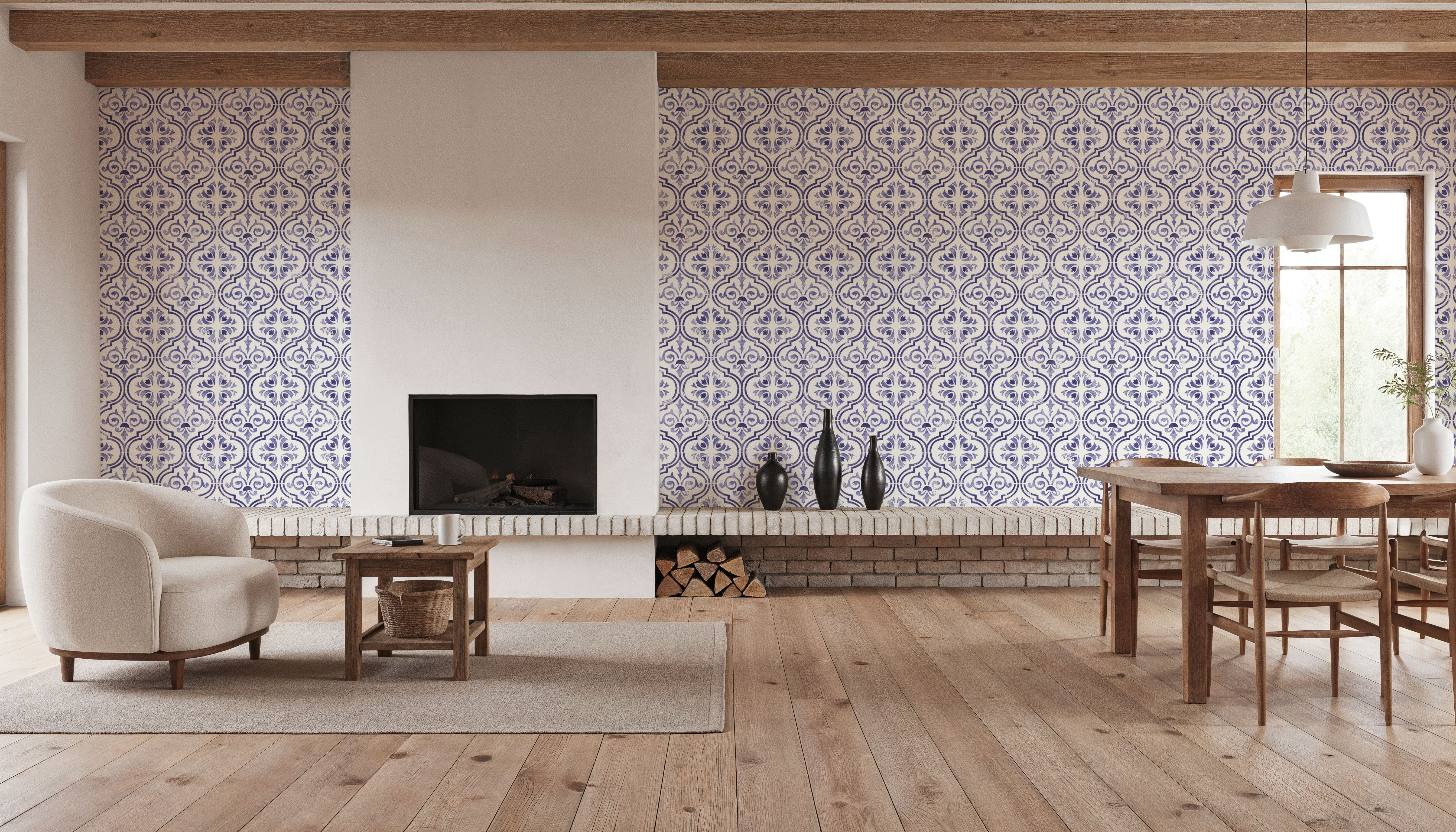 Botanical Blue Tiles