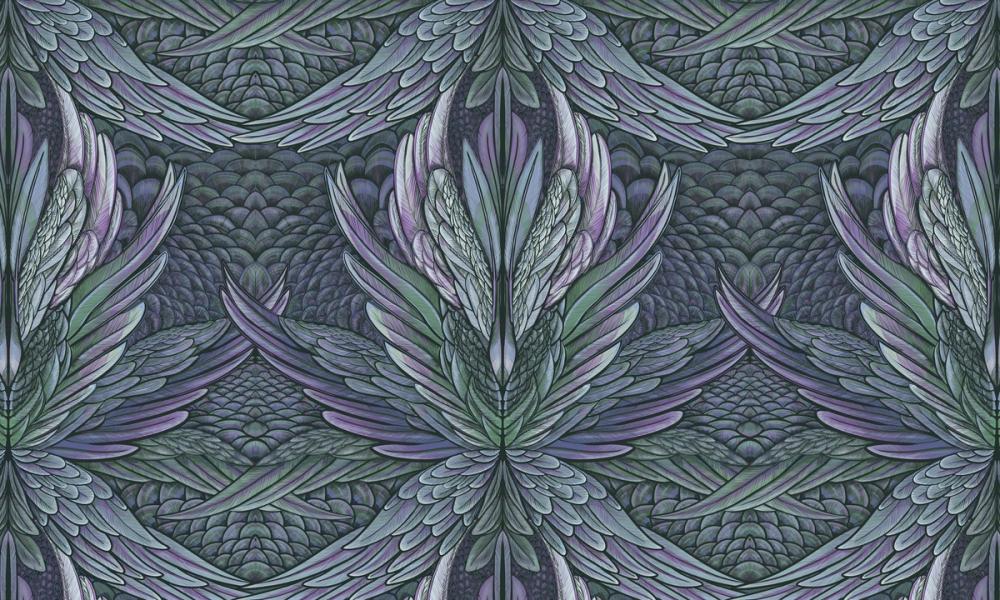 Irridescent Dusky Purple