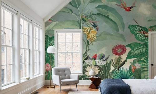 Birds of Paradise Green