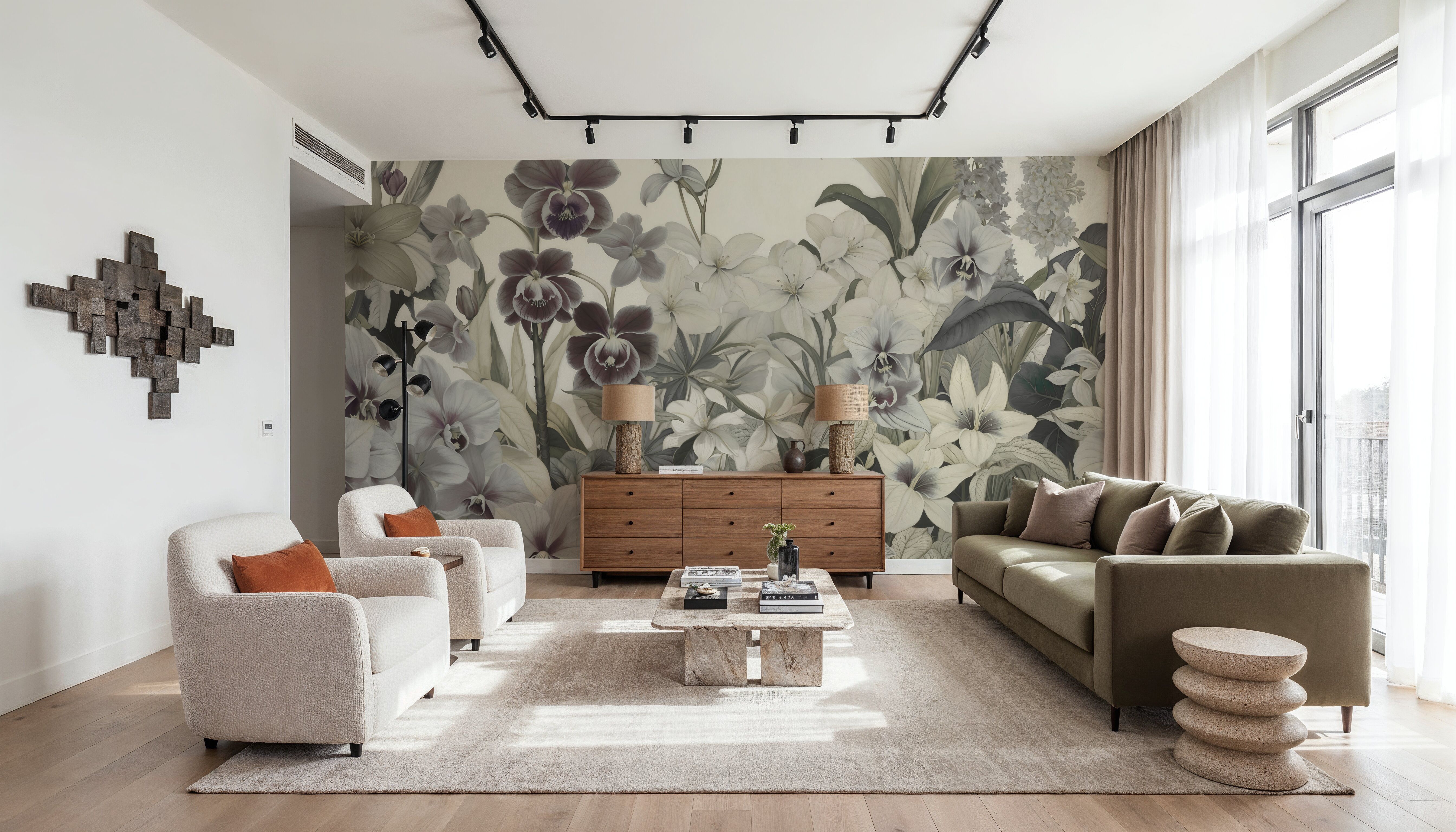 The Tenderness of Orchids, Sage, Carte da parati