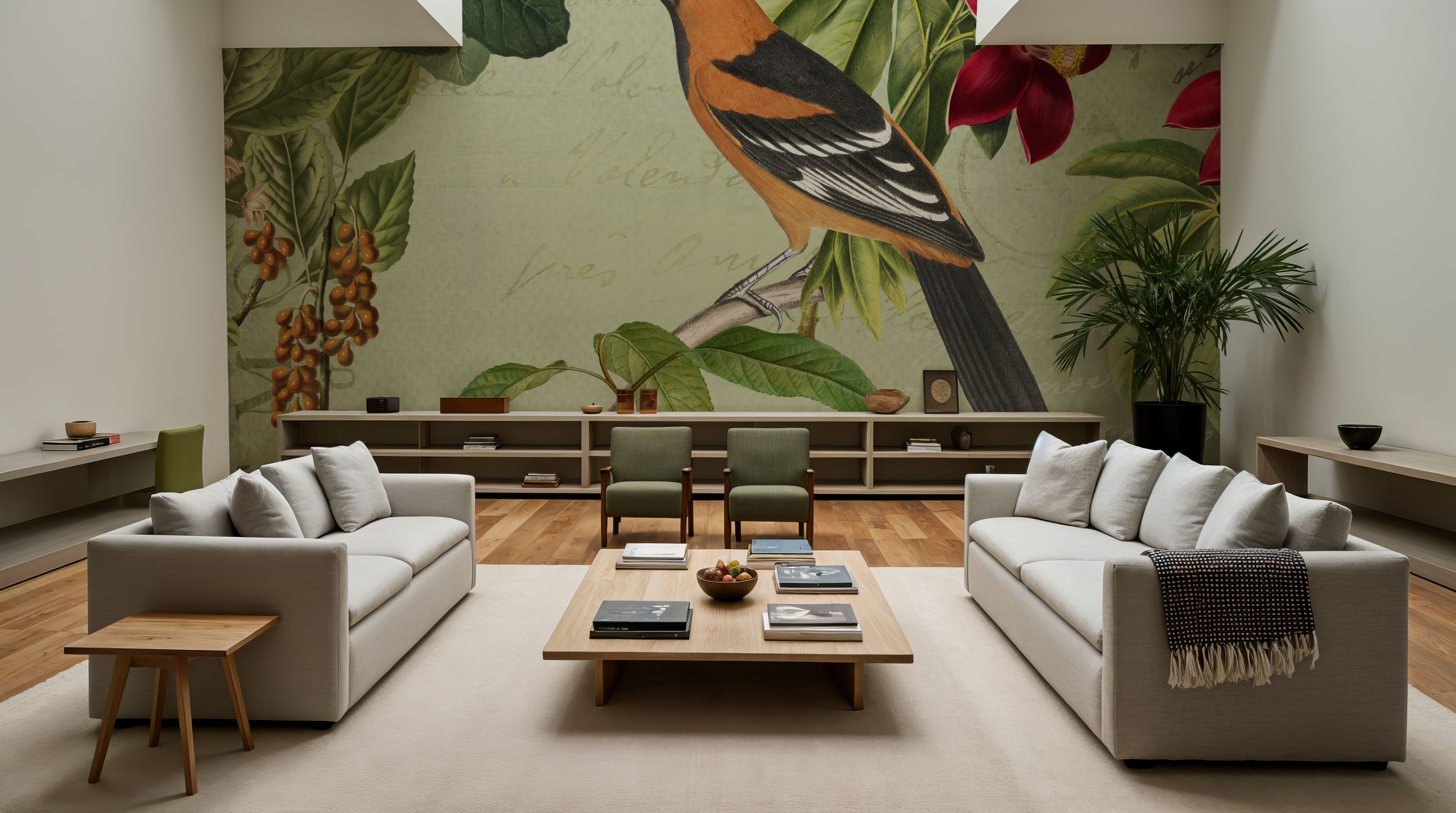 Vintage Birds, Wallpaper