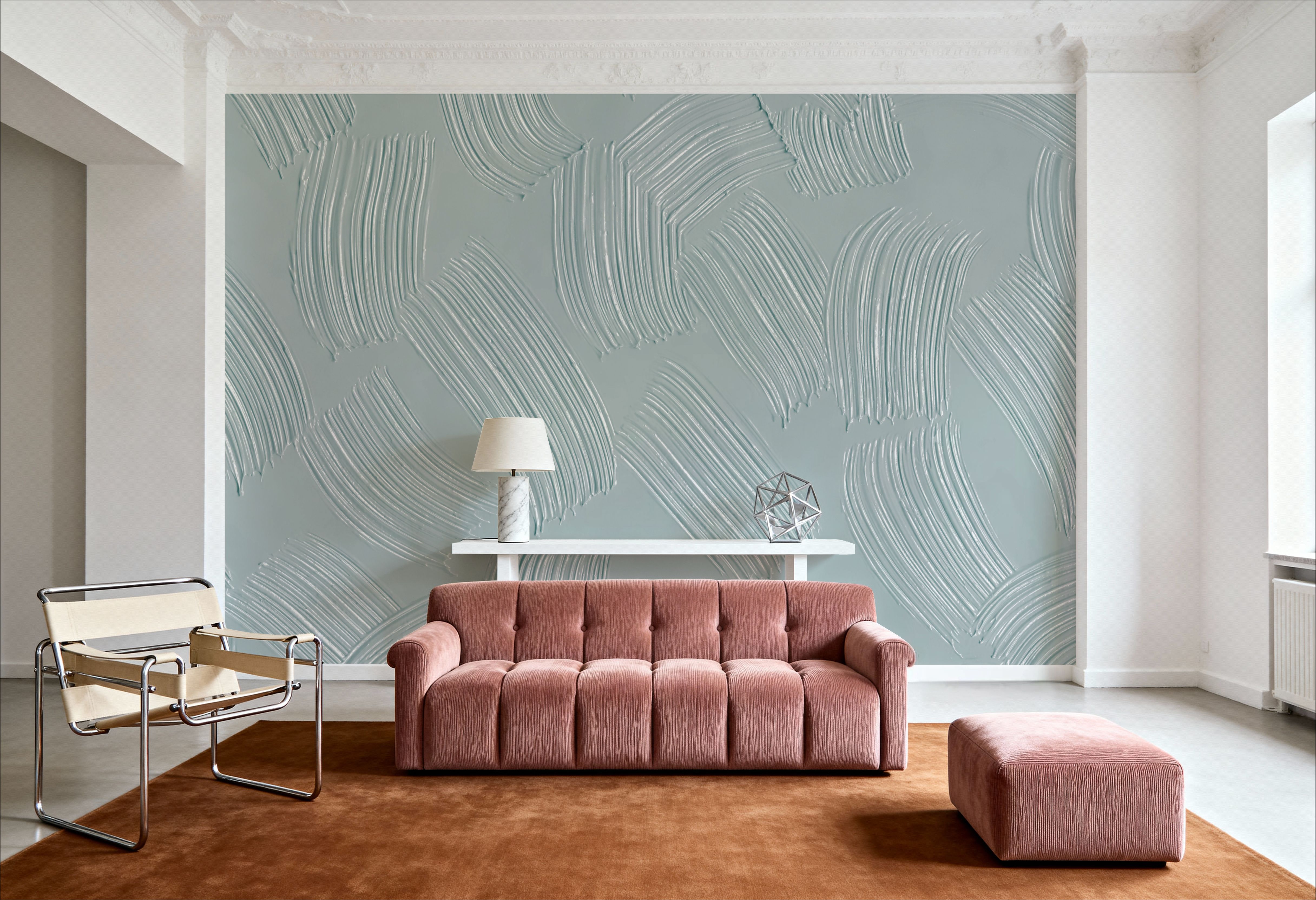 Stylized Brush Strokes, Seafoam