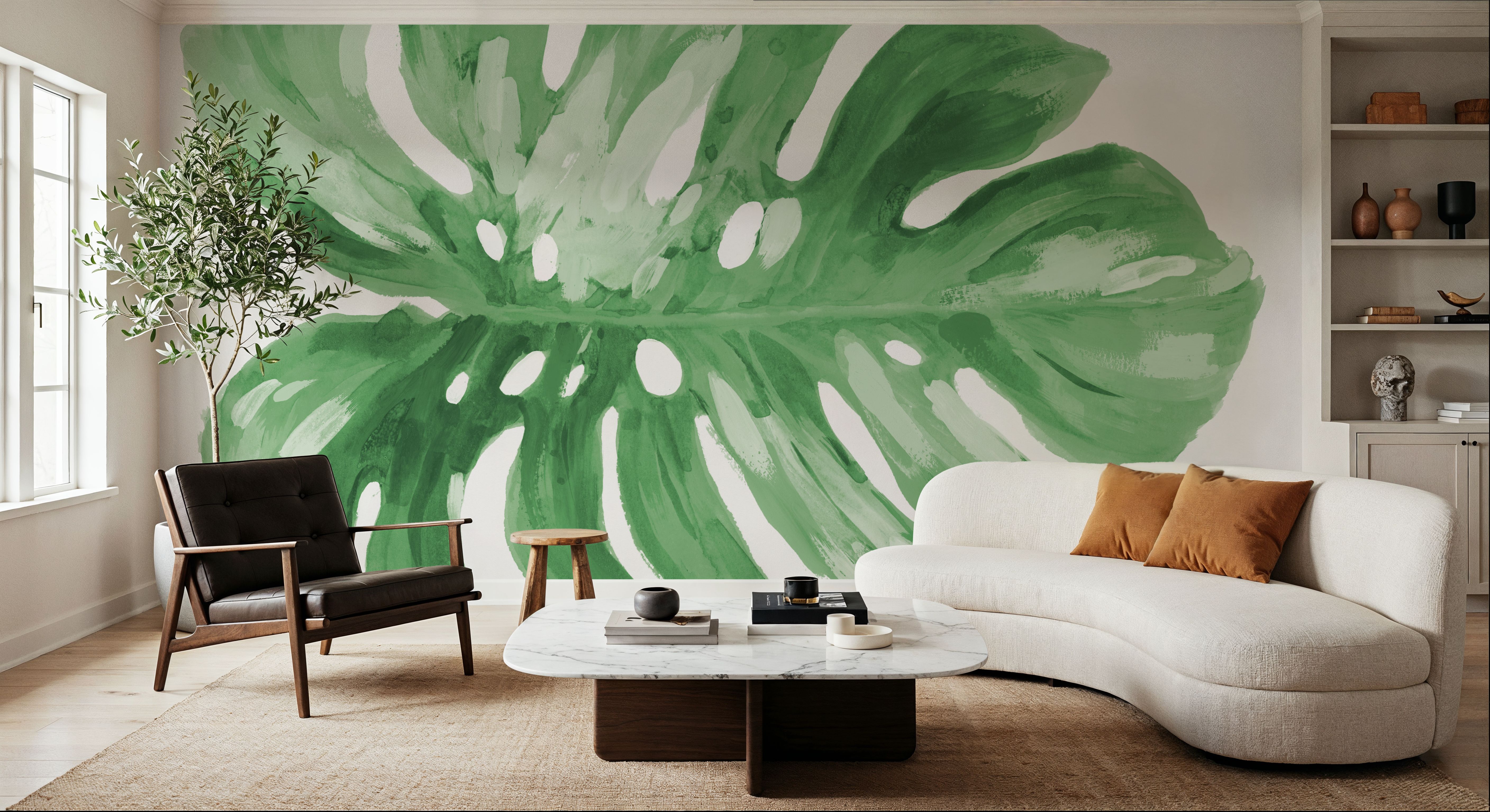 Colorful Tropical Leaf Green I