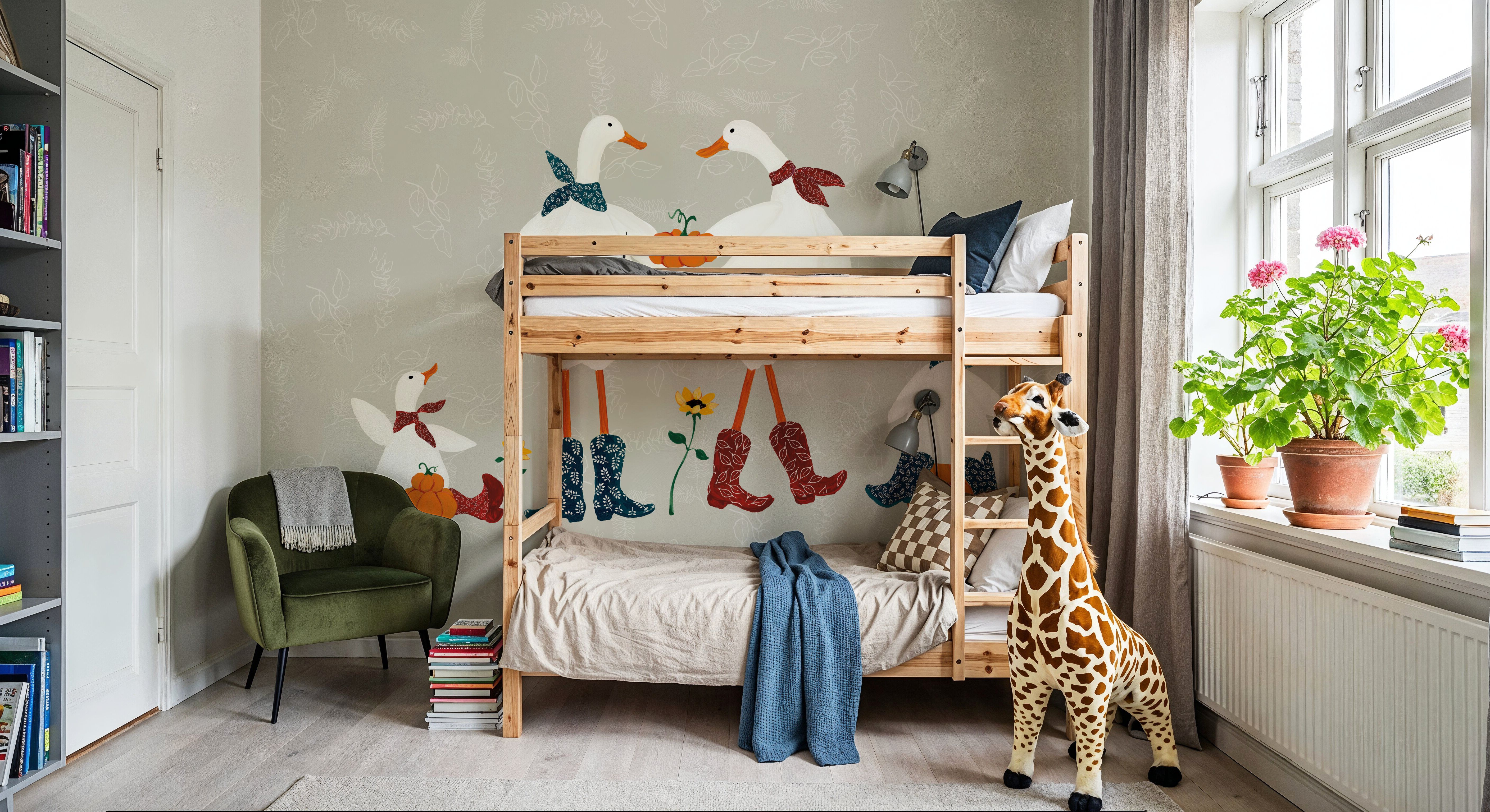 Ducks in the Pumpkin Patch VI, Tapeten