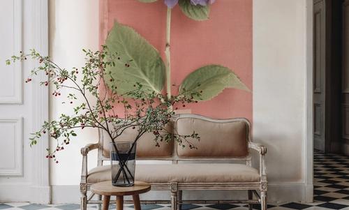 Purple Hydrangea on Book