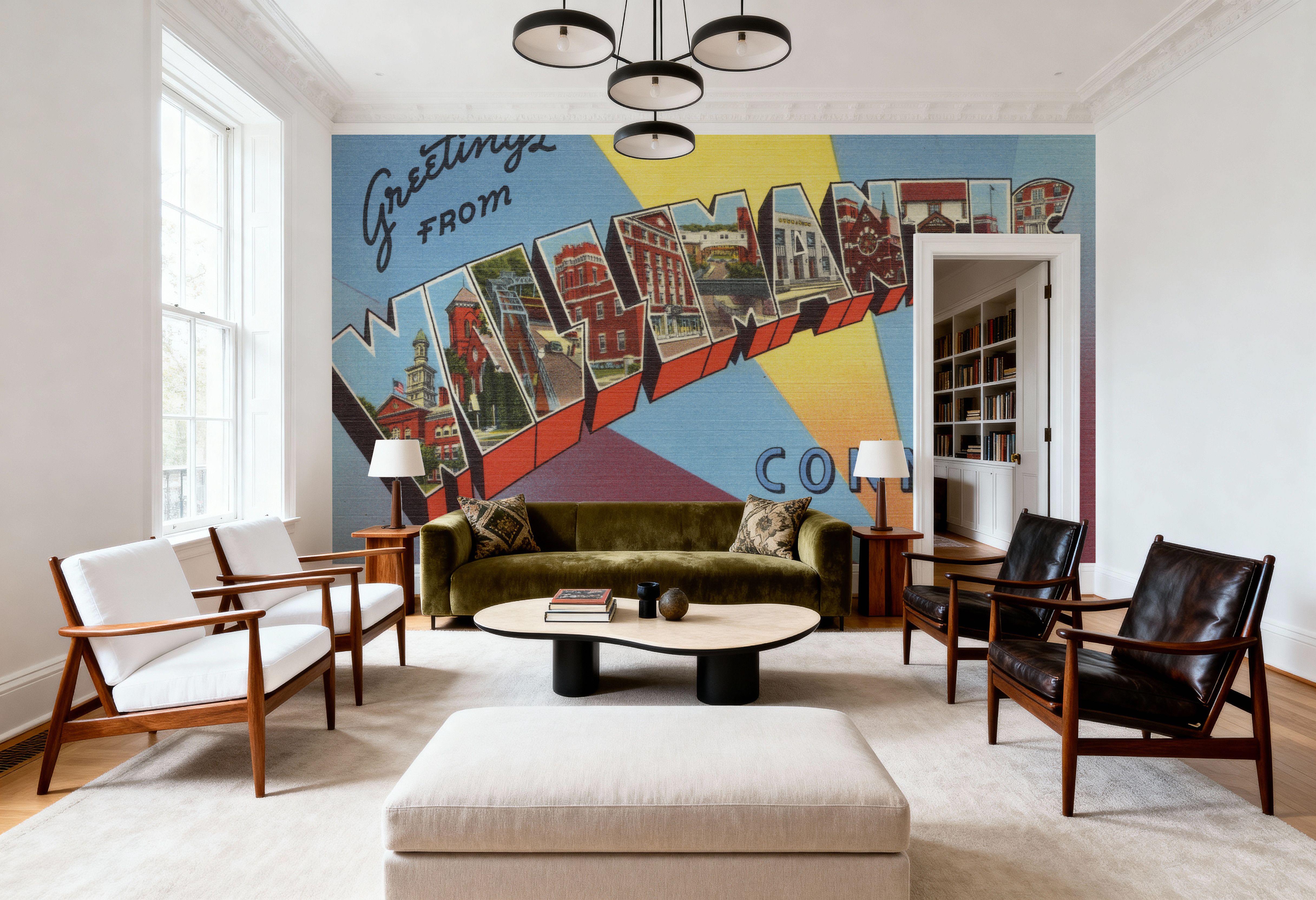 Greetings from Willimantic - Screenprint Postcard