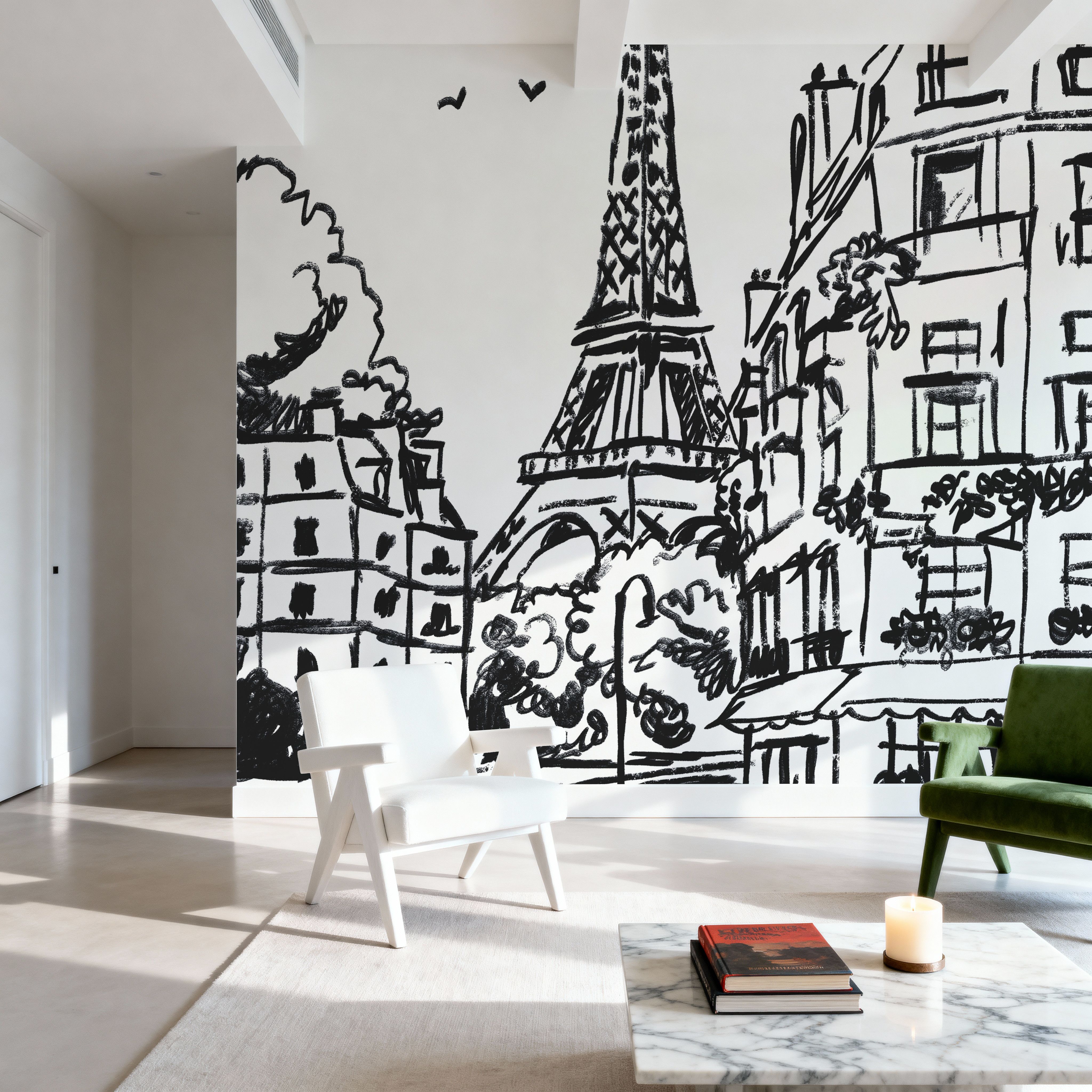 Paris Scene Sketch I