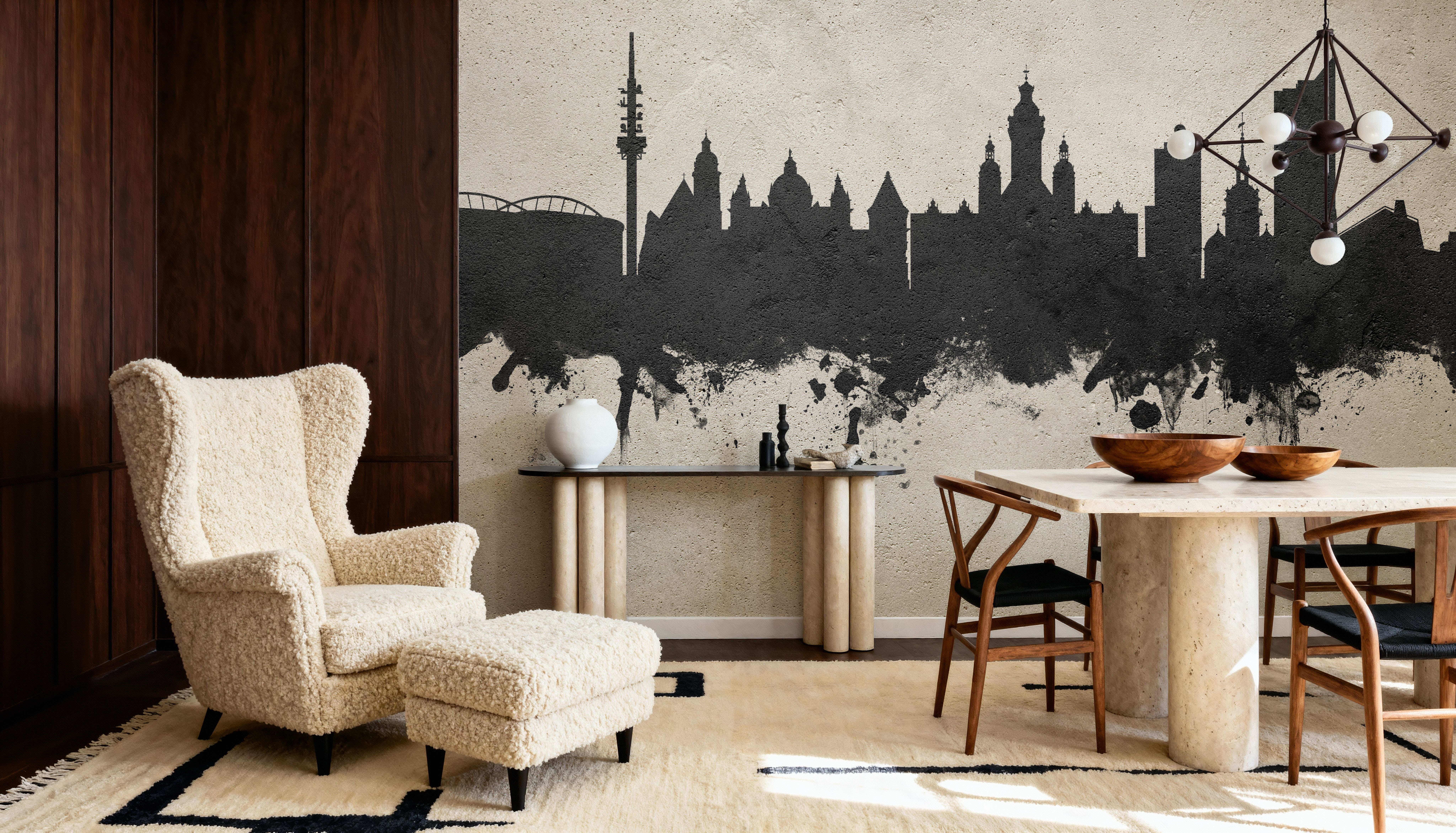 Leipzig Germany Skyline Concrete