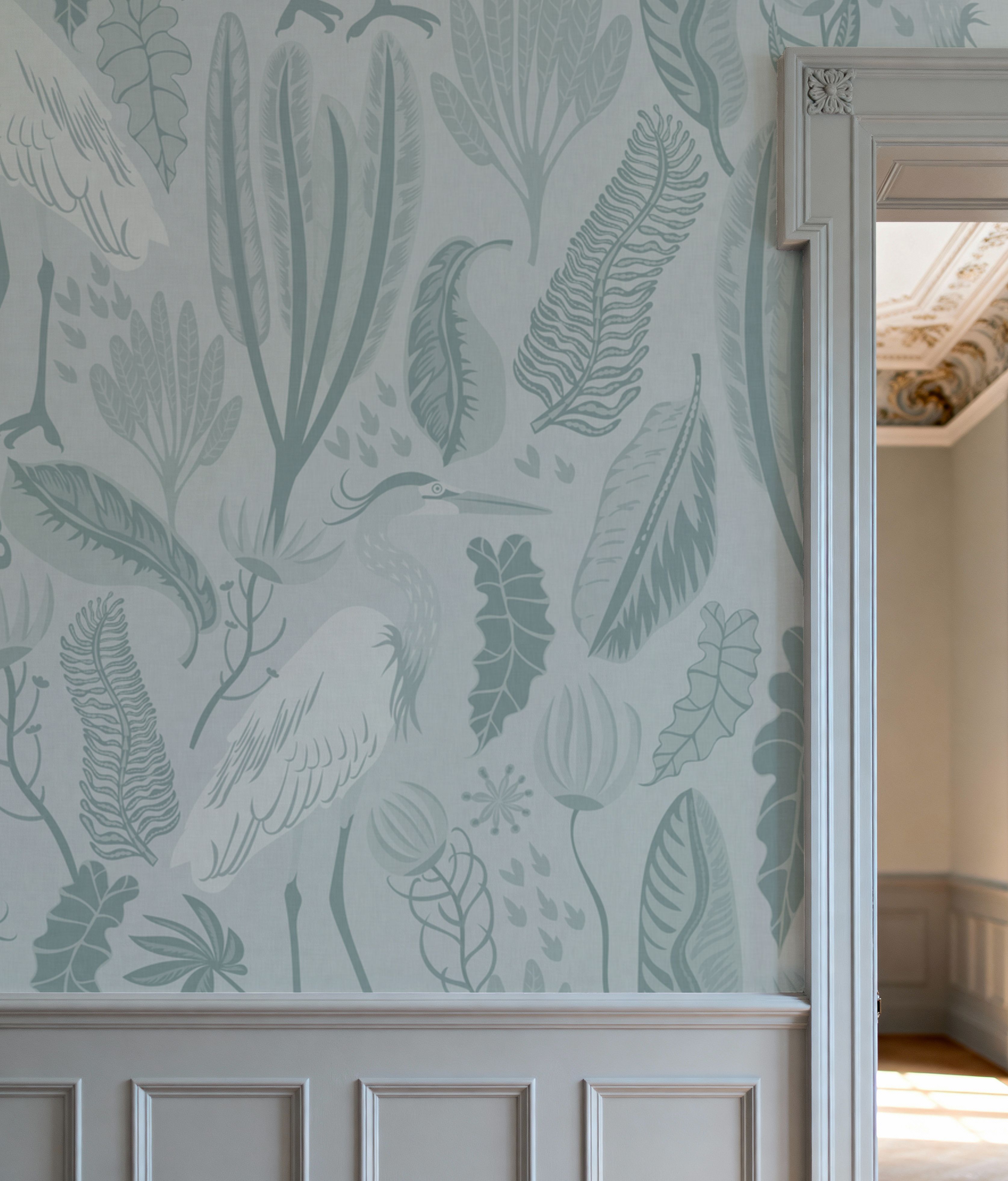 Heron & Plants Mint