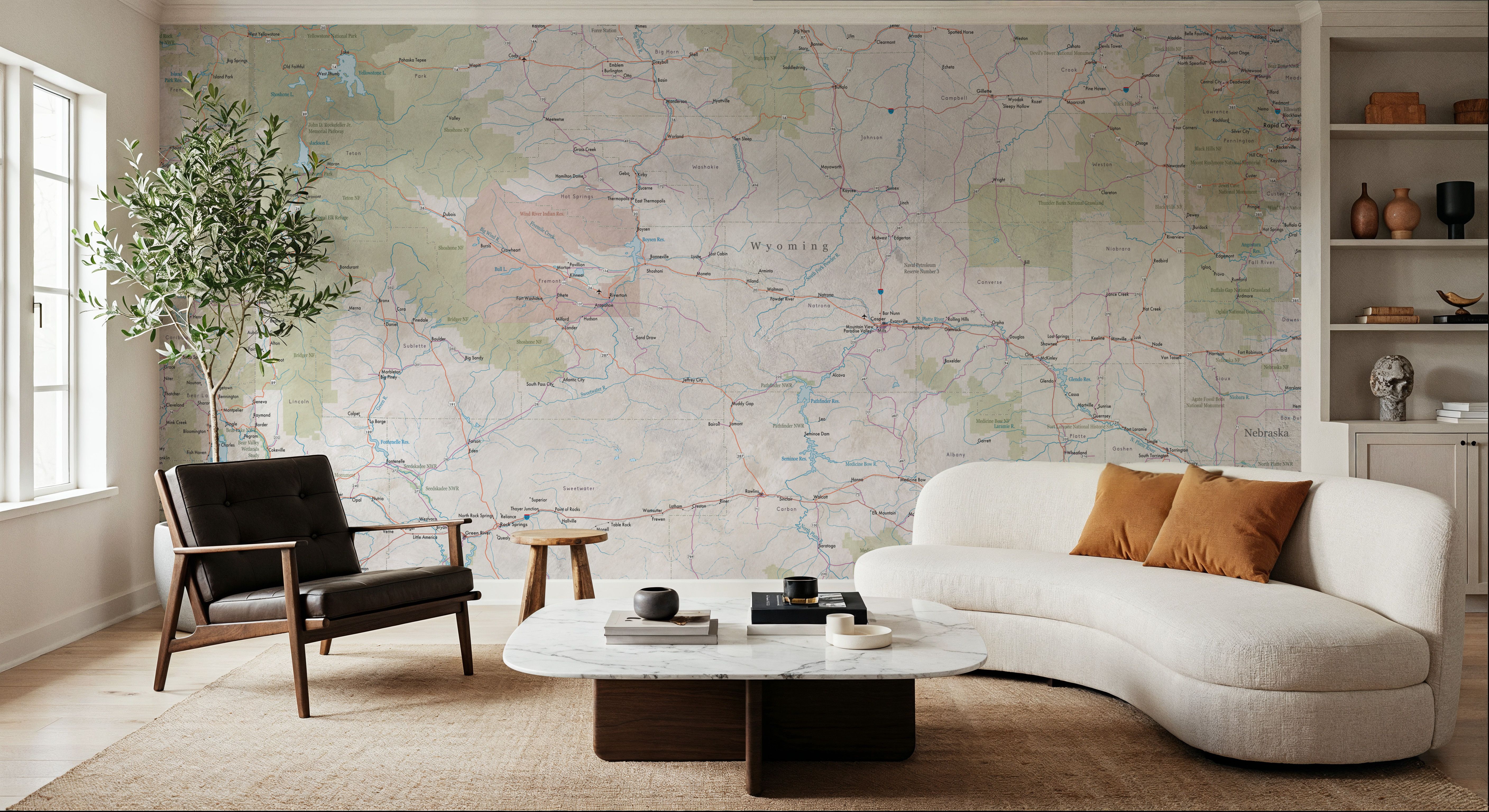 Wyoming Detailed Map