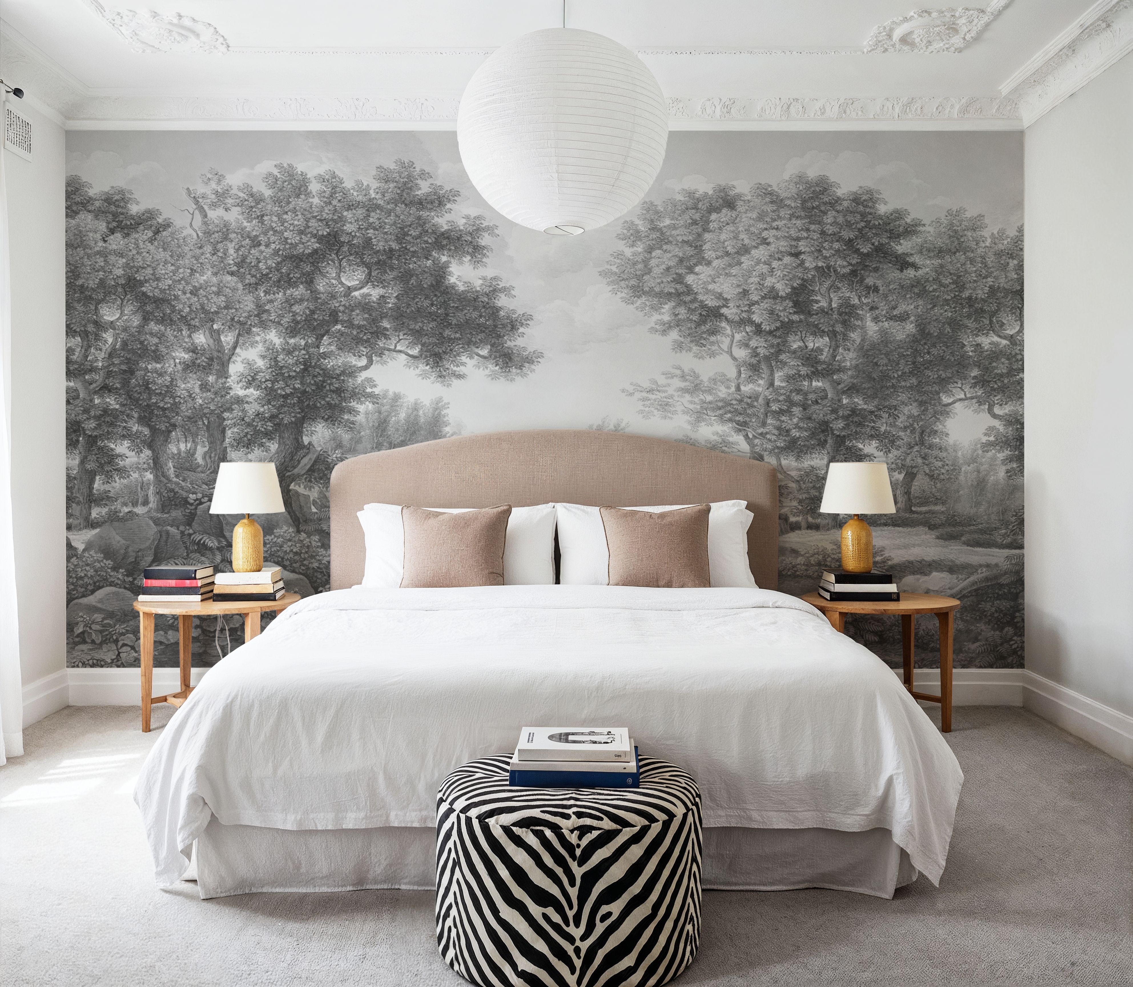 Riverbank Oak Landscape, Pewter