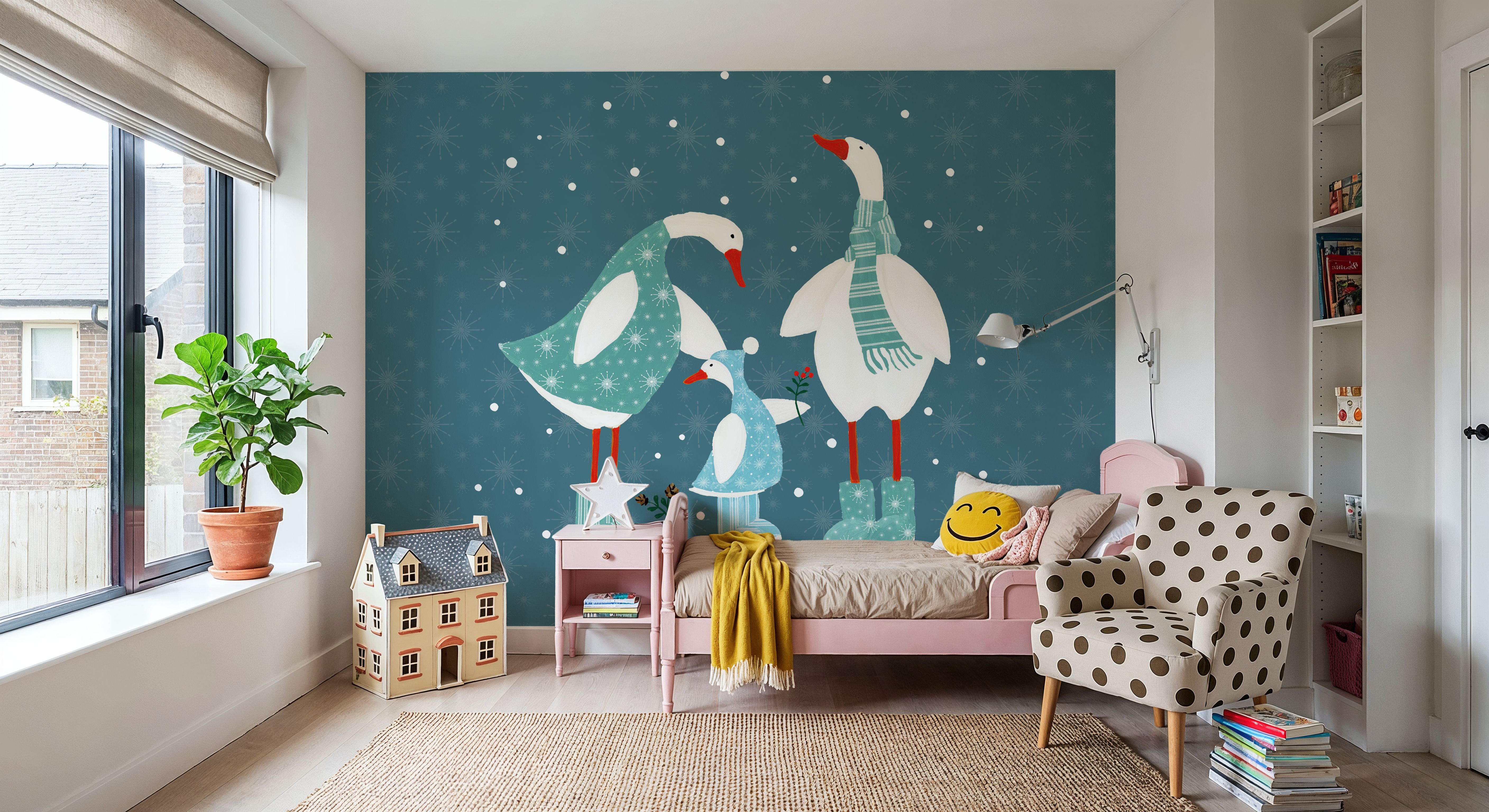 Ducks in the Snow IX