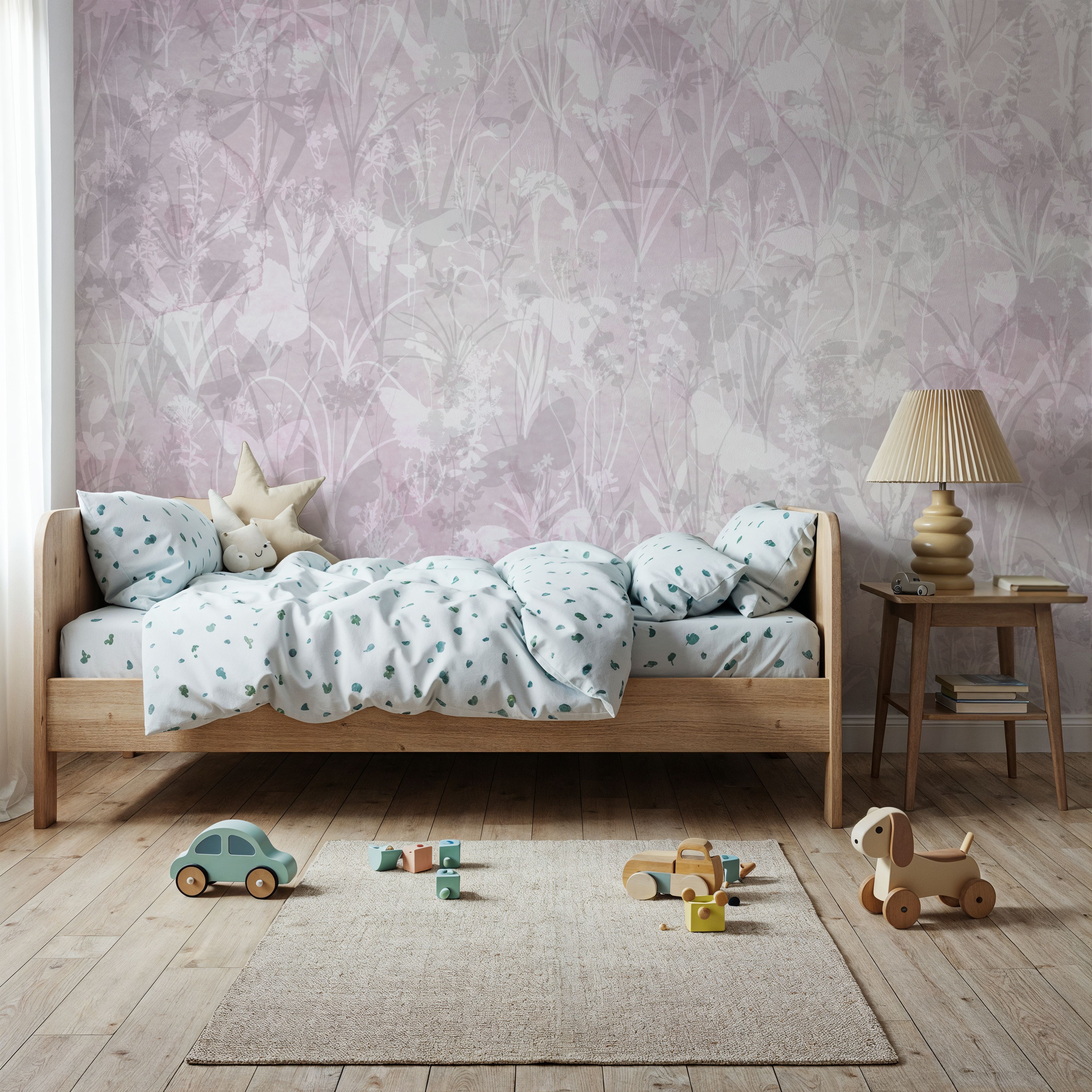 Herbals and Butterflies Double Silhouette Purple