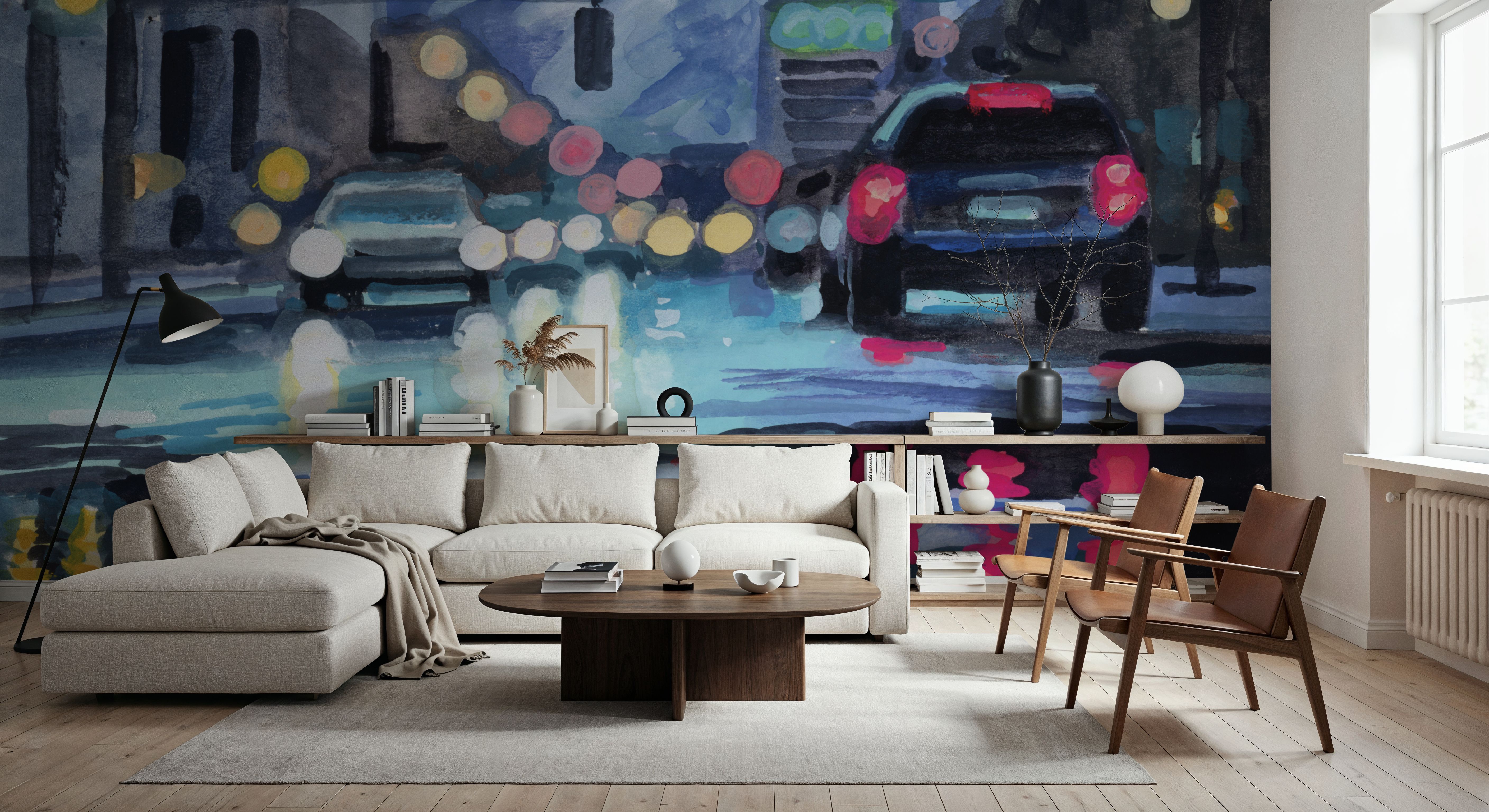 Rainy Road Late Afternoon