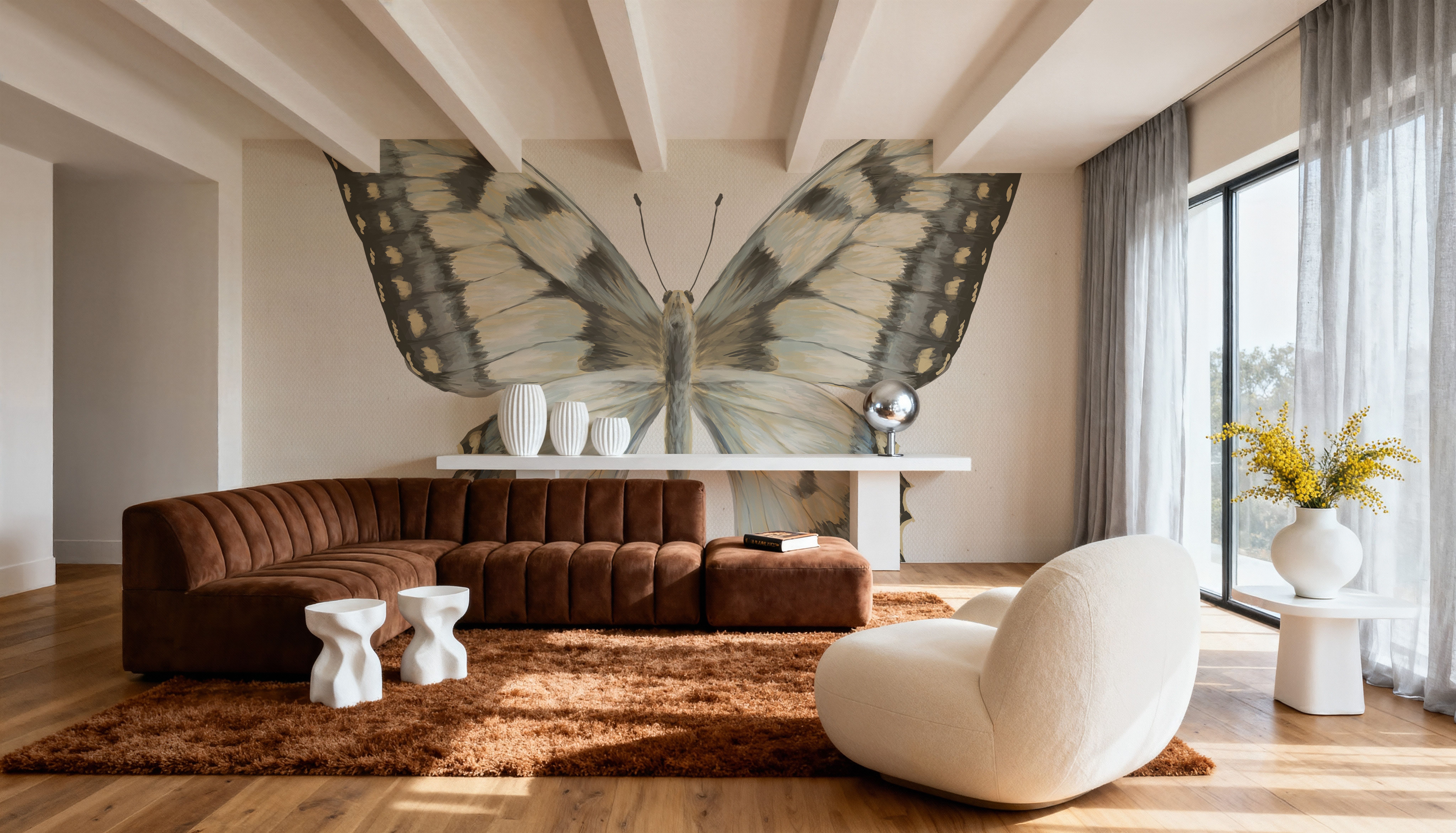 Beetles and Butterflies I Neutral