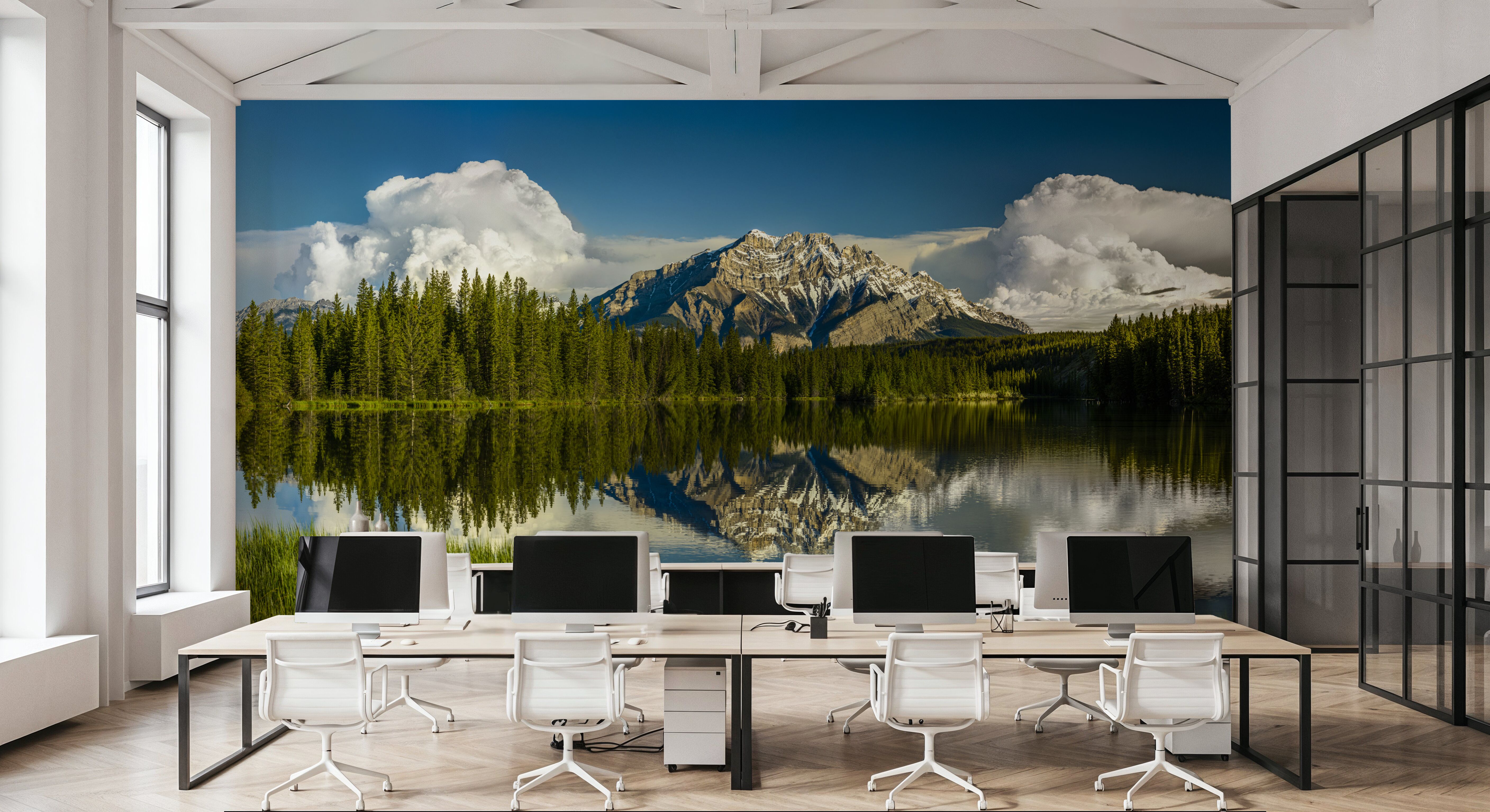 Cascade Mountain Reflection, Wallpaper