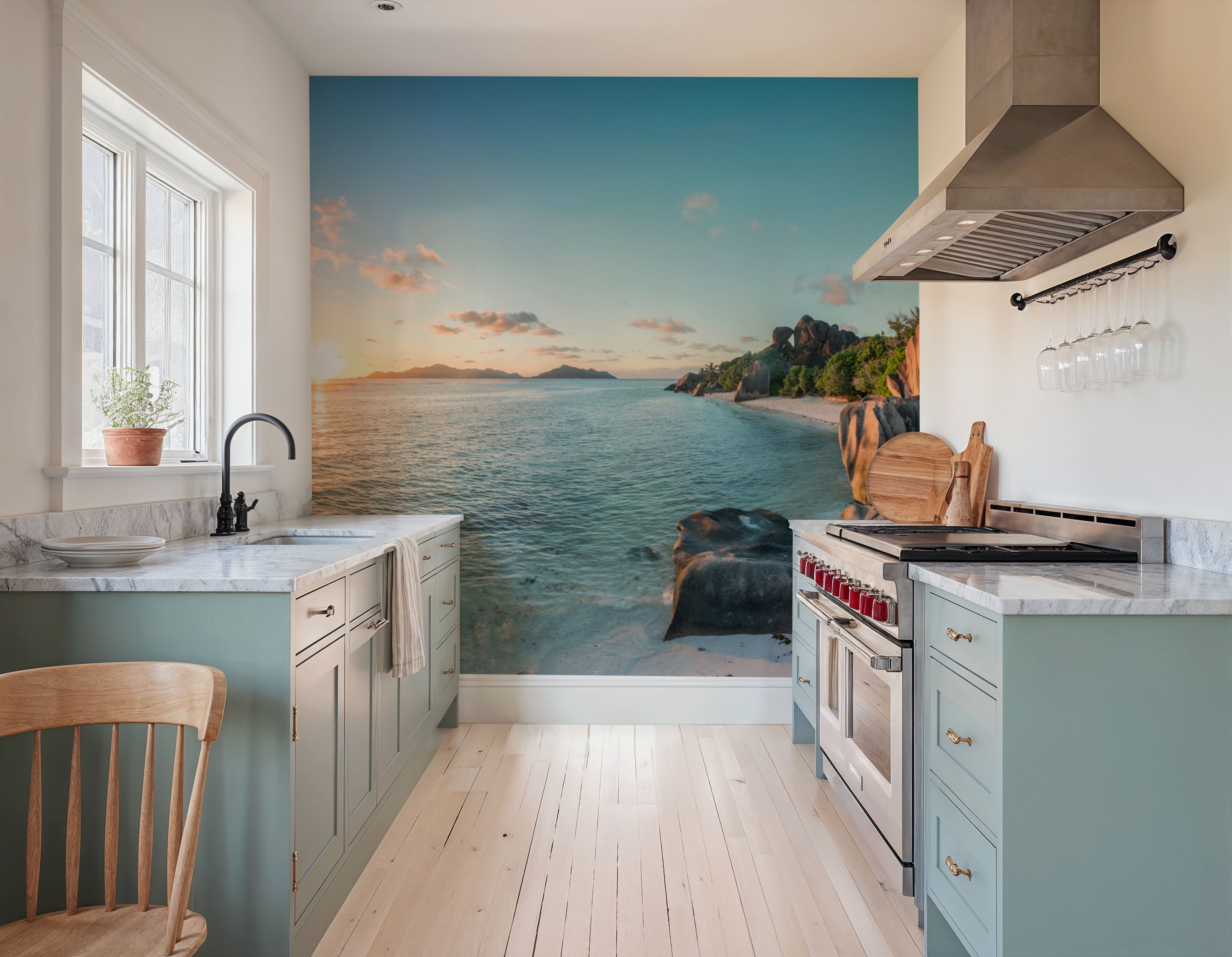 Blue Skies, Sunset Beach