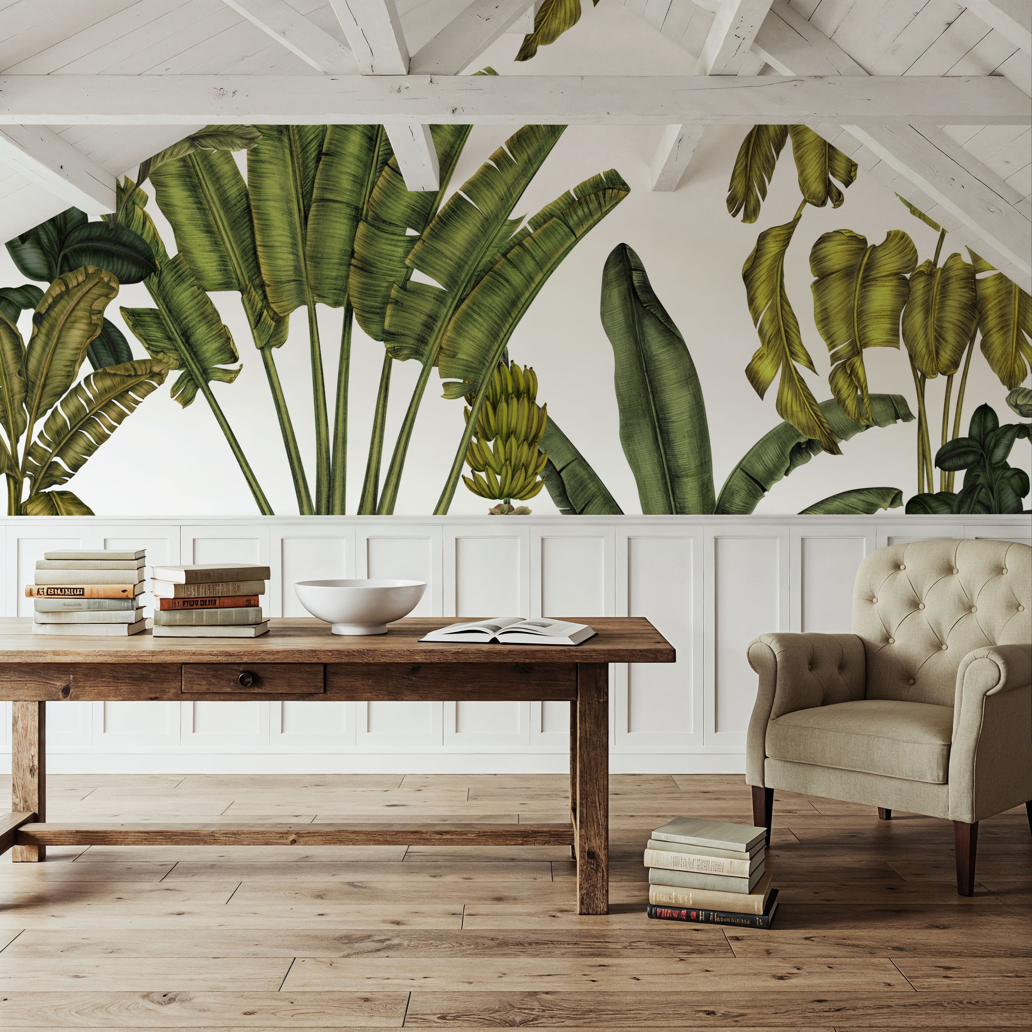 Banana Grove, White