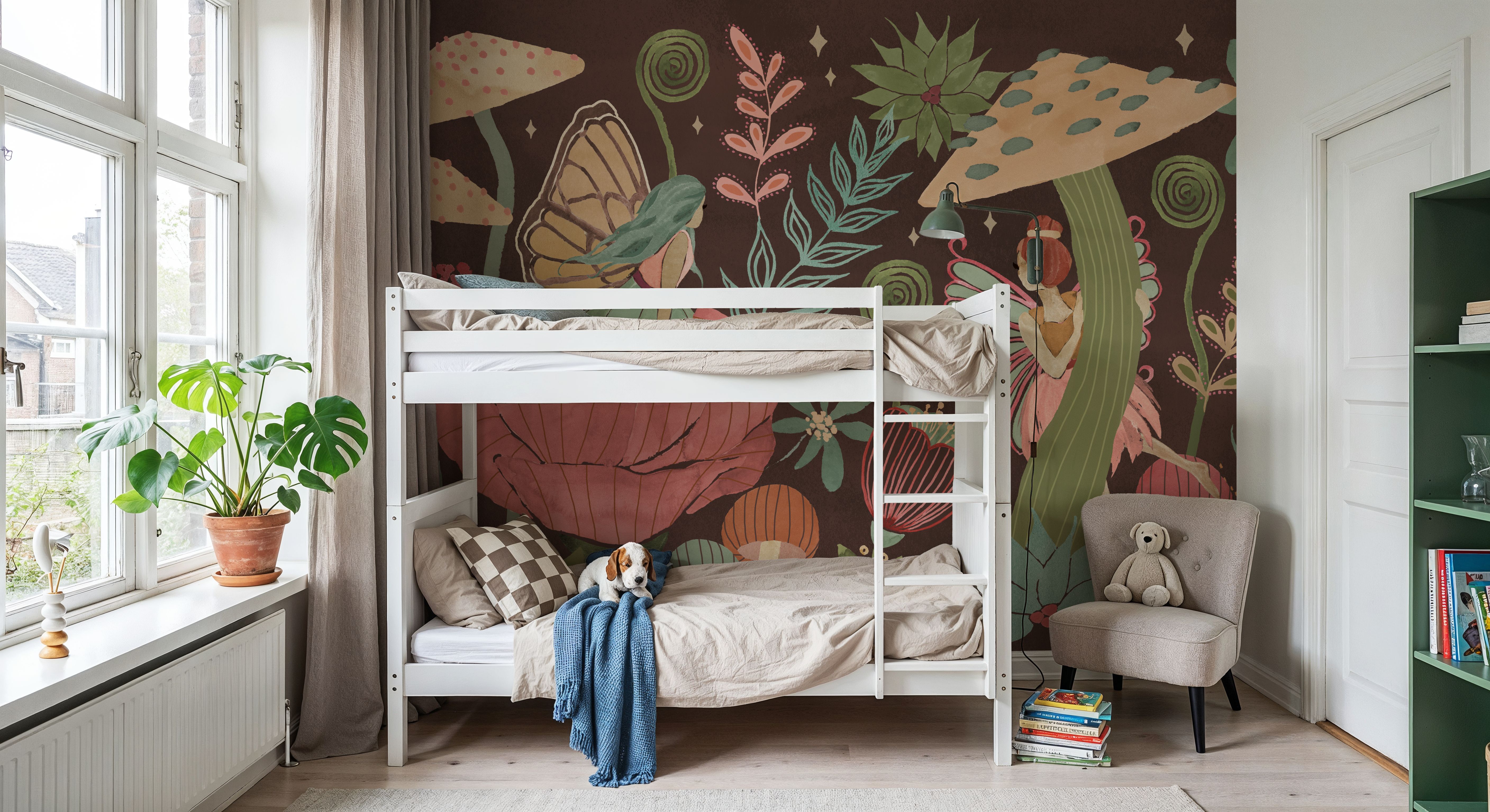 Floralscape Fairies I Dark, Wallpaper