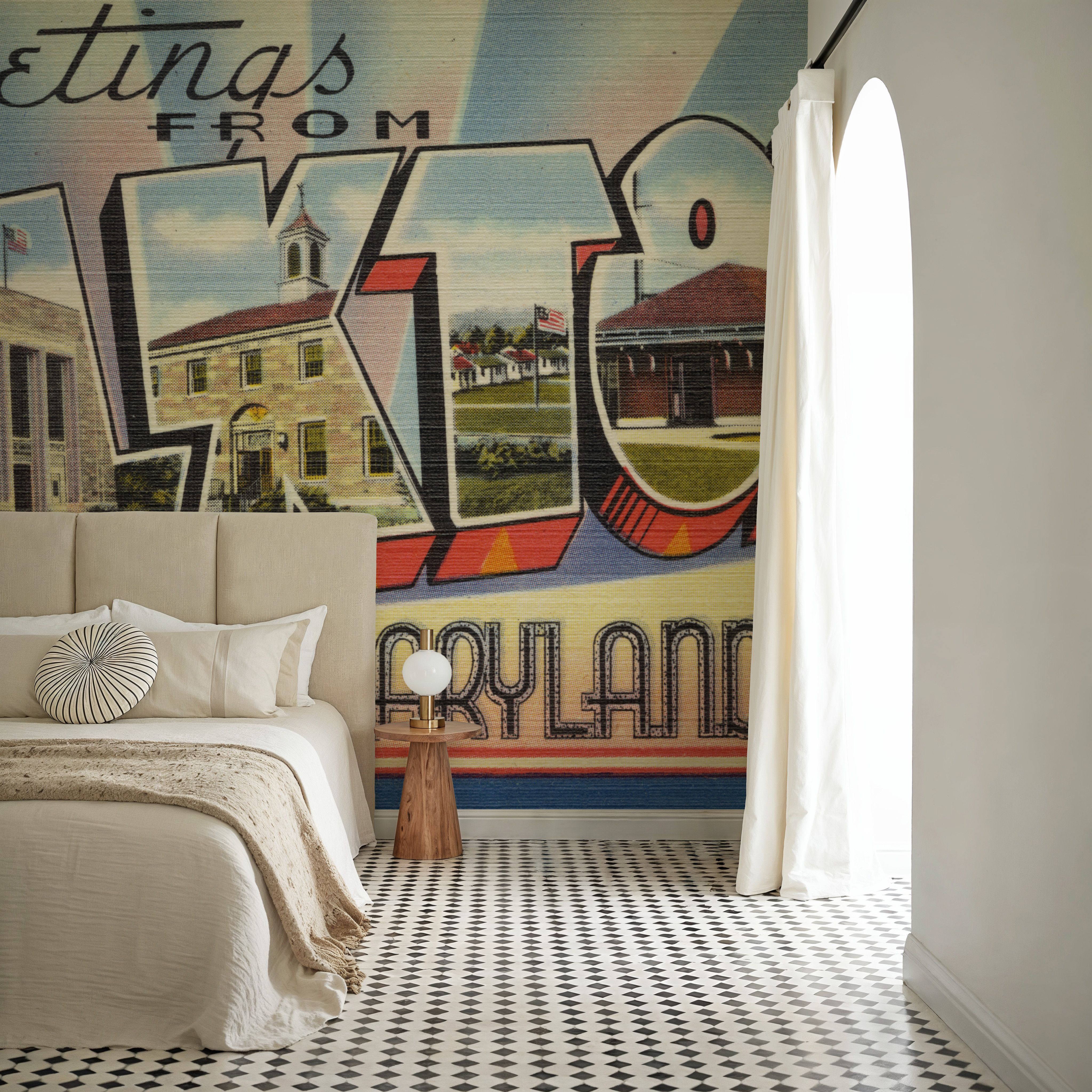 Greetings from Elkton - Screenprint Postcard