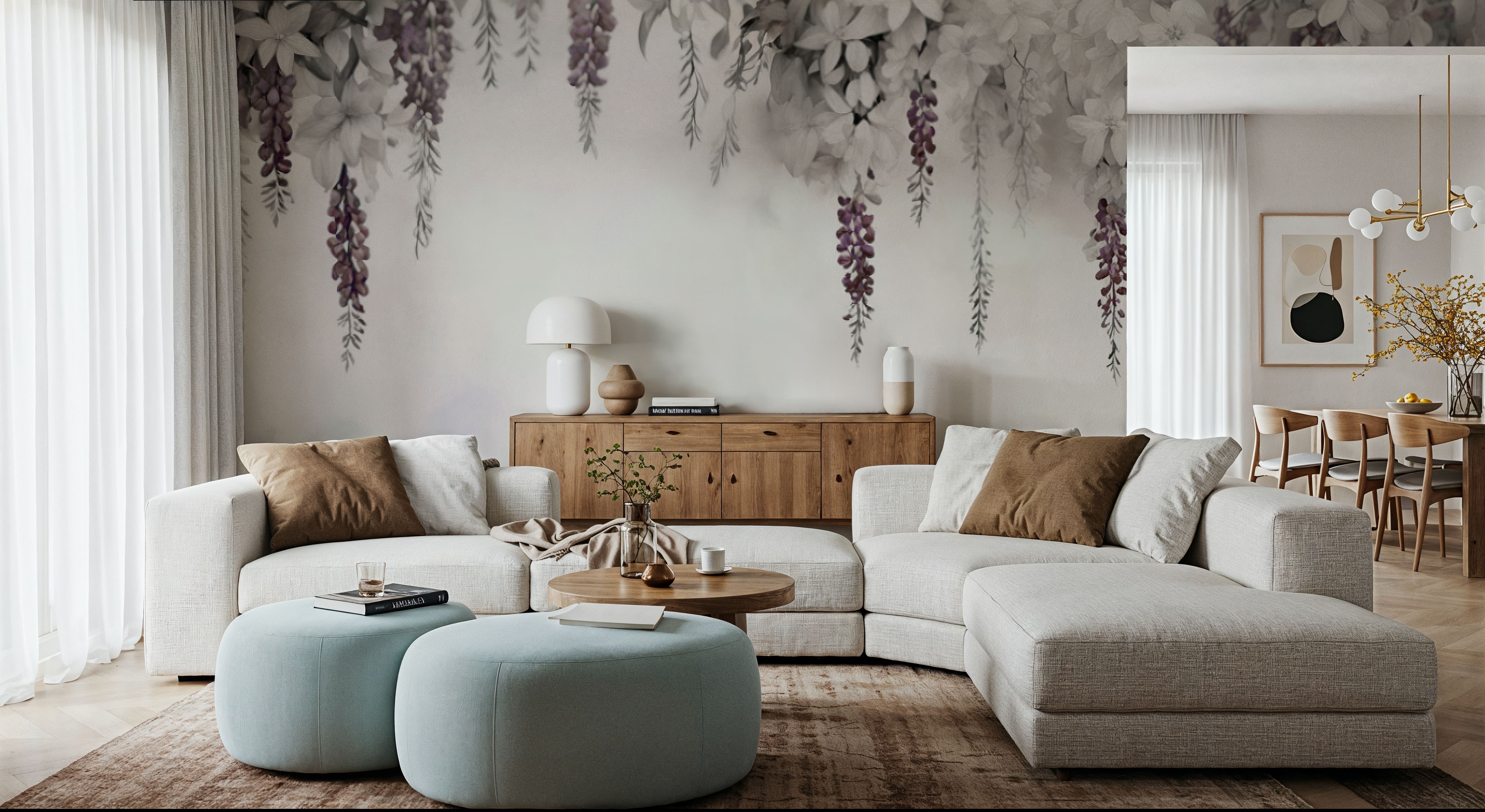 Gentle Wisteria Garden Purple