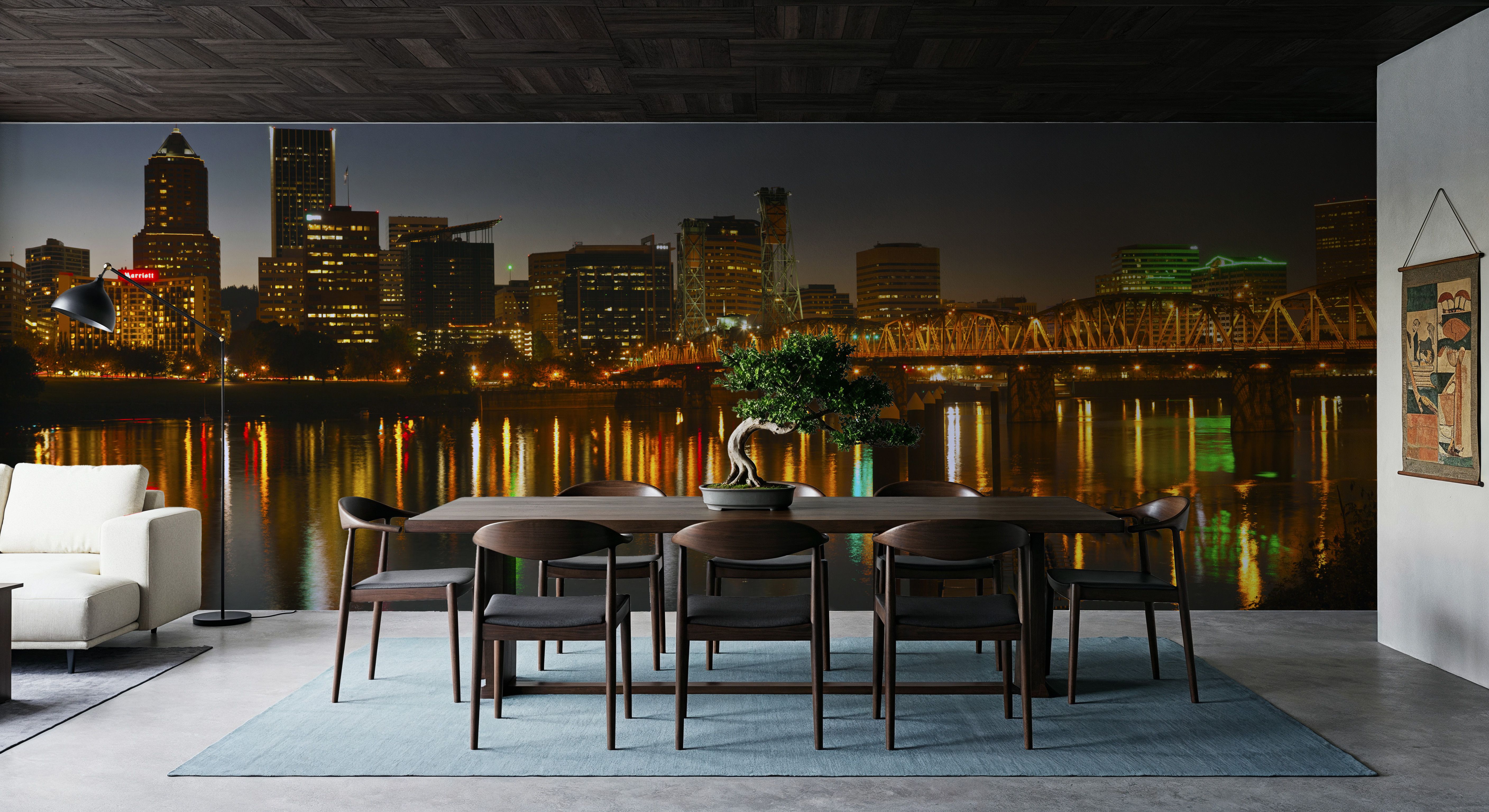 Riverfront Nightscape, Wallpaper
