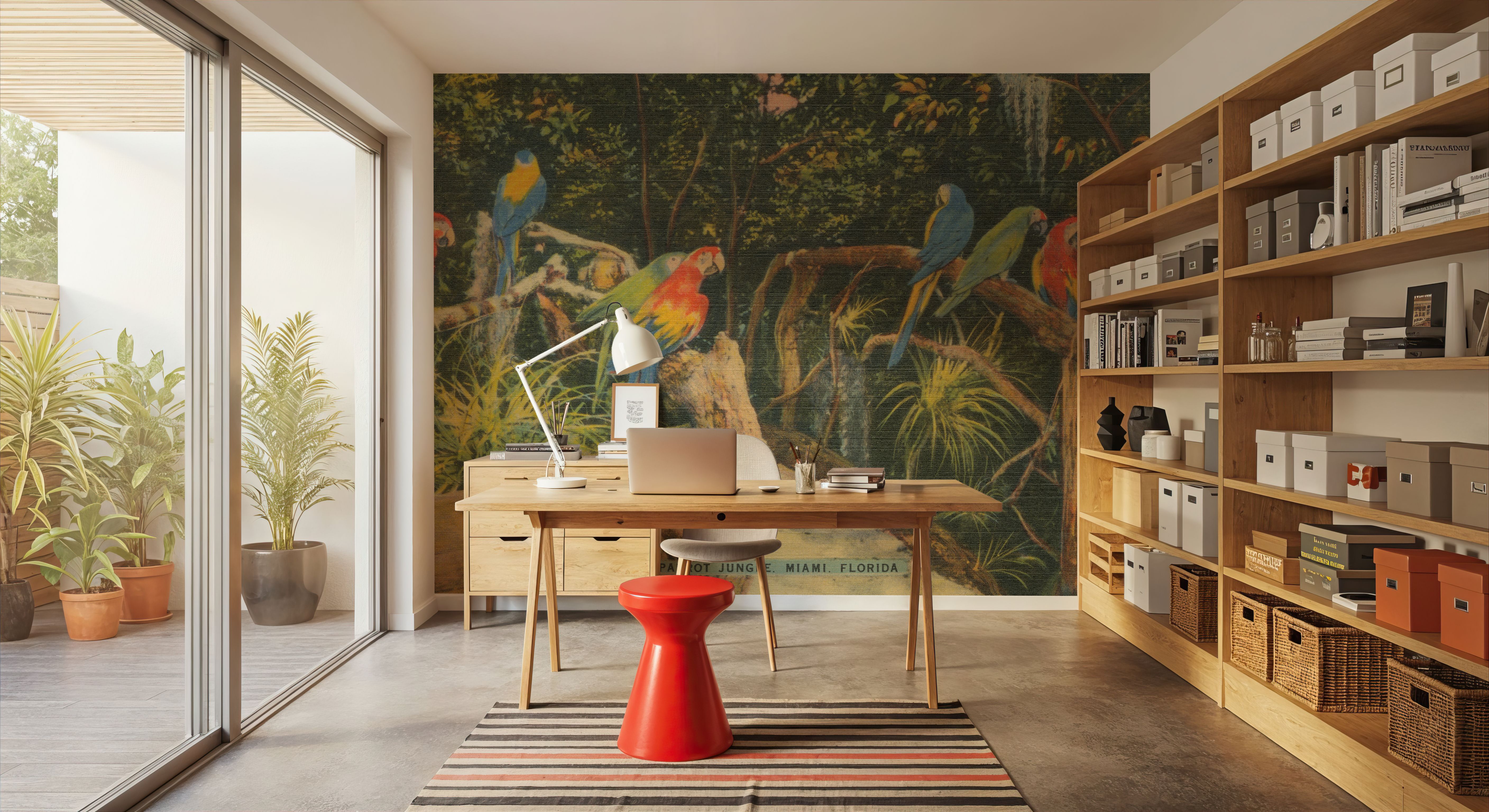 Florida Postcard II - Screenprint, Papier peint