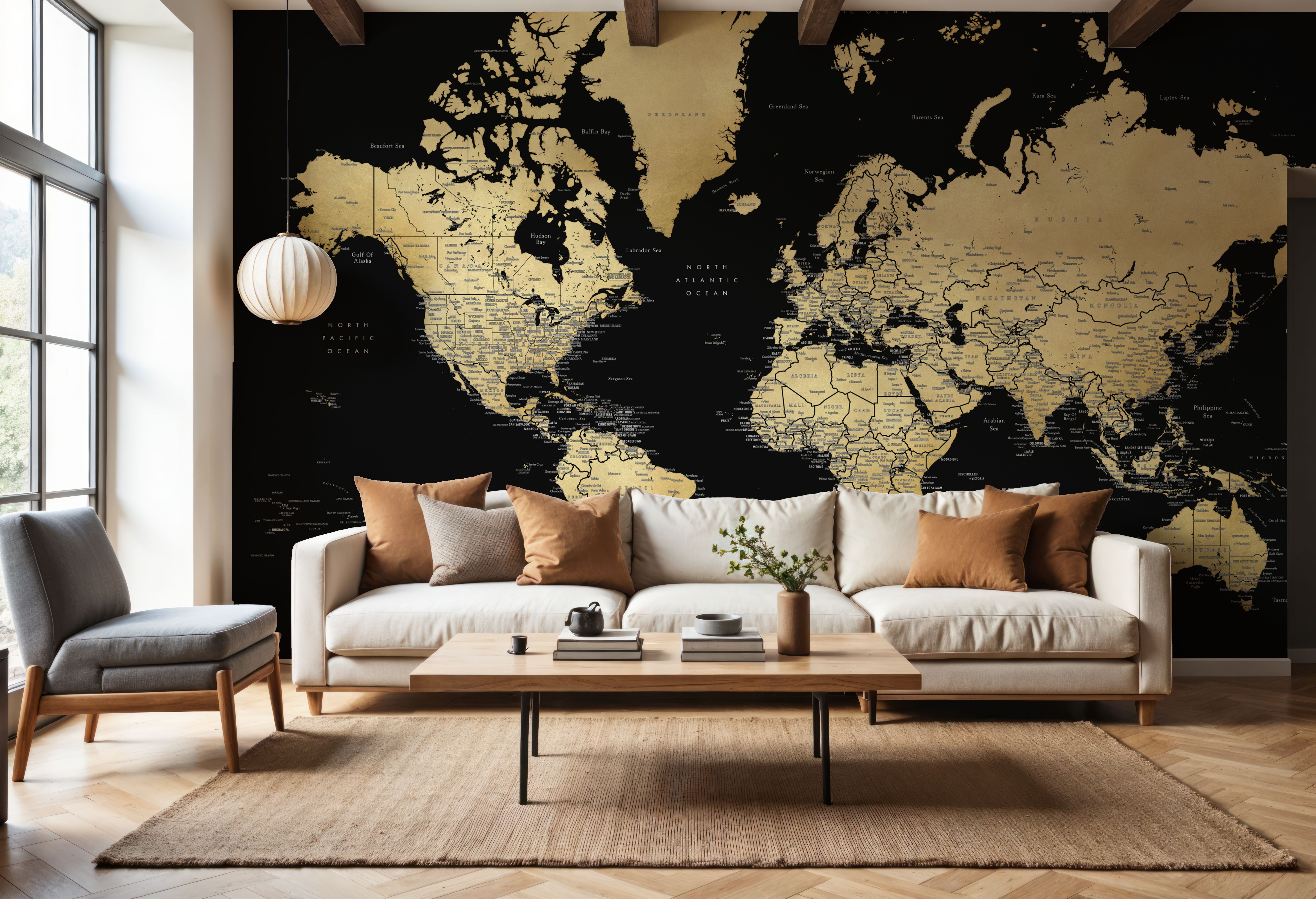 World Map Cities - Eleni