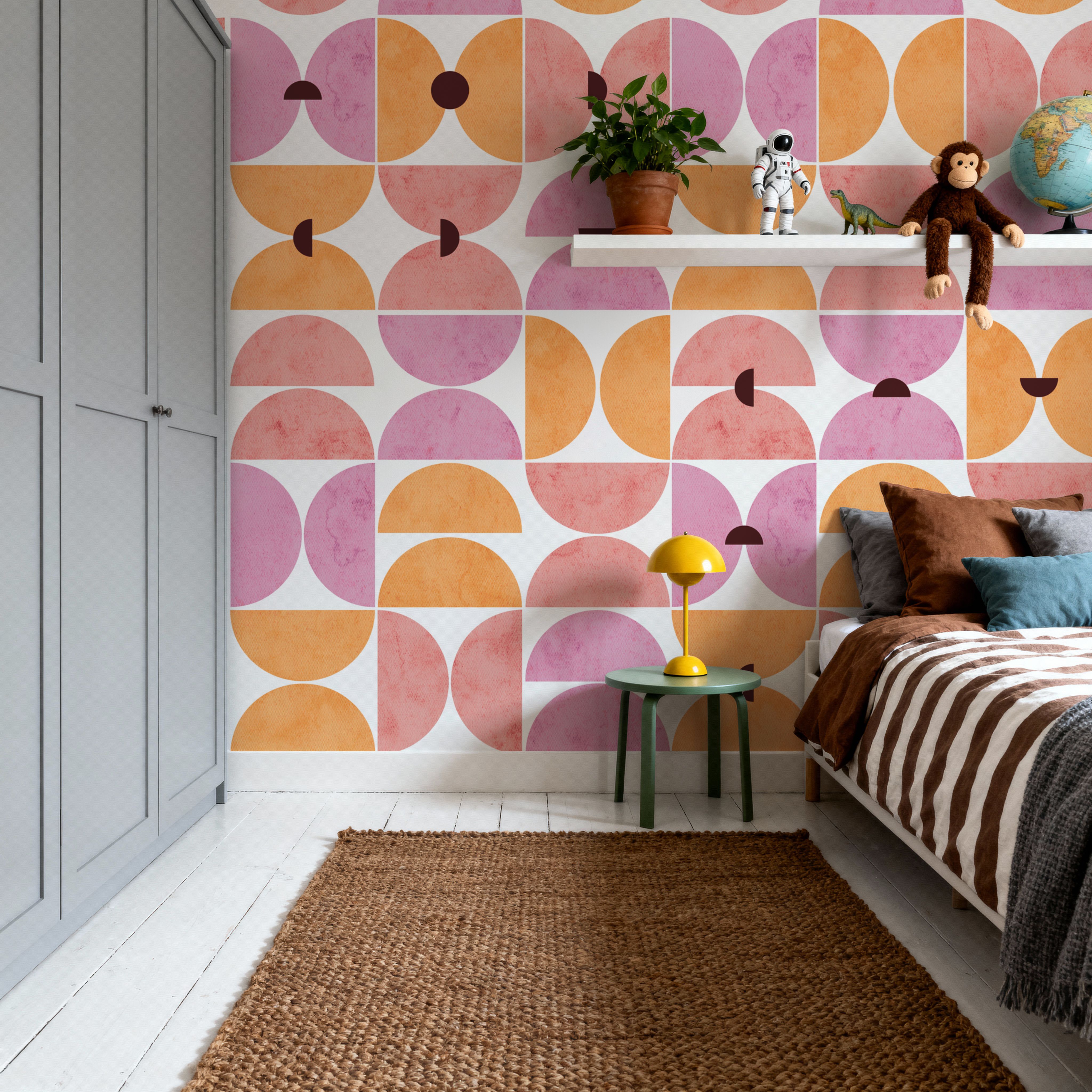 Homley Retro Shapes, Pink